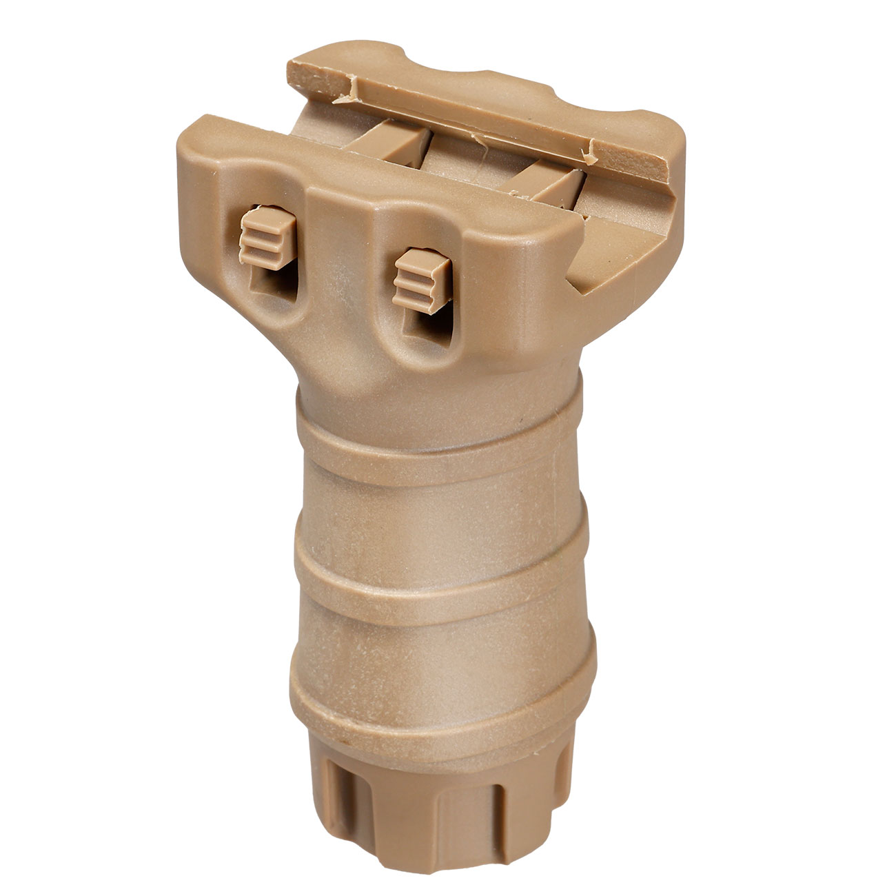 Double Bell TD-Style Stubby Frontgriff f. 20 - 22 mm Schienen tan Bild 1