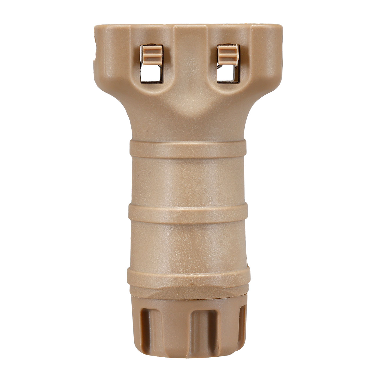 Double Bell TD-Style Stubby Frontgriff f. 20 - 22 mm Schienen tan Bild 3