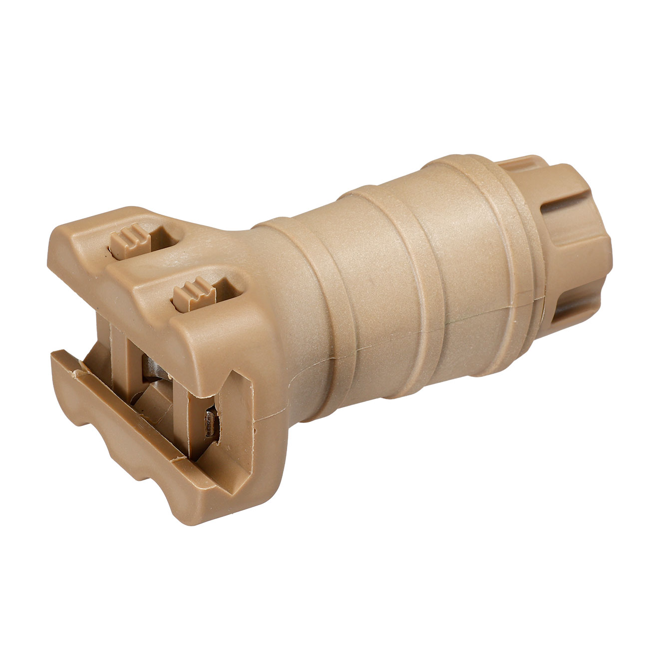 Double Bell TD-Style Stubby Frontgriff f. 20 - 22 mm Schienen tan Bild 5