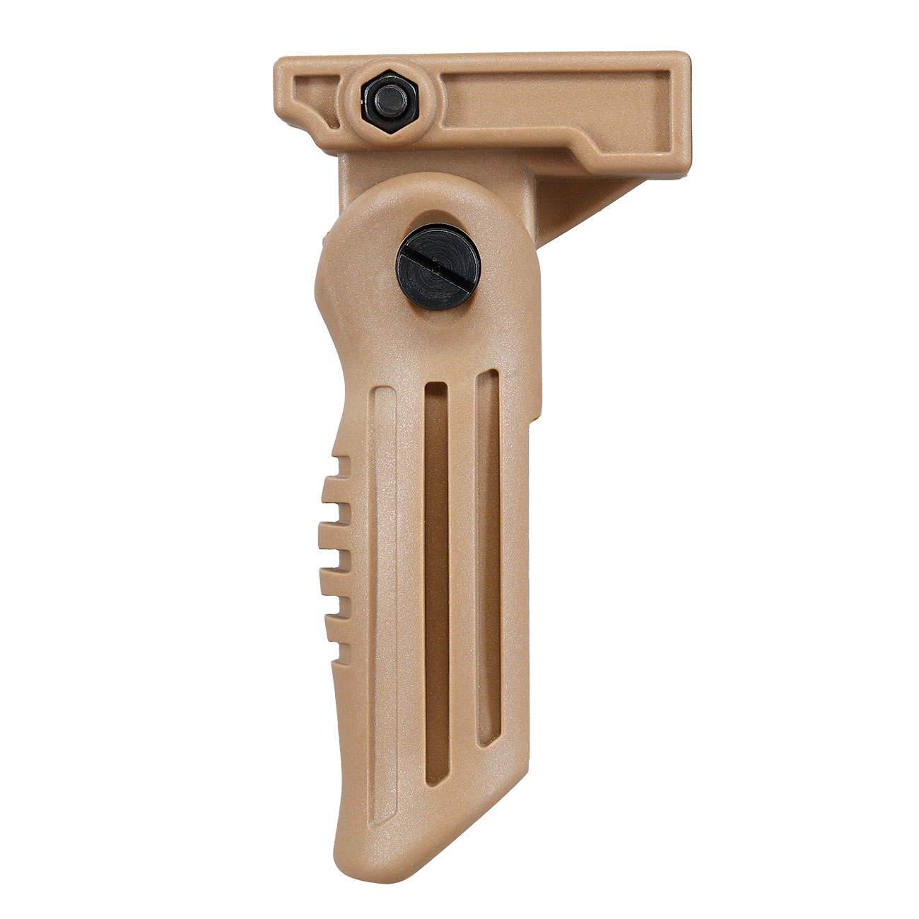 Double Bell Folding Vertical Frontgriff f. 20 - 22 mm Schienen tan Bild 4