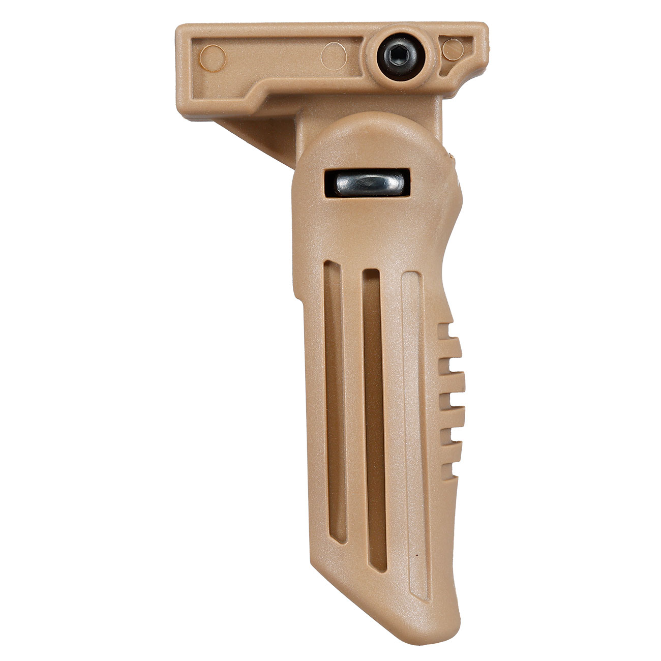 Double Bell Folding Vertical Frontgriff f. 20 - 22 mm Schienen tan Bild 5