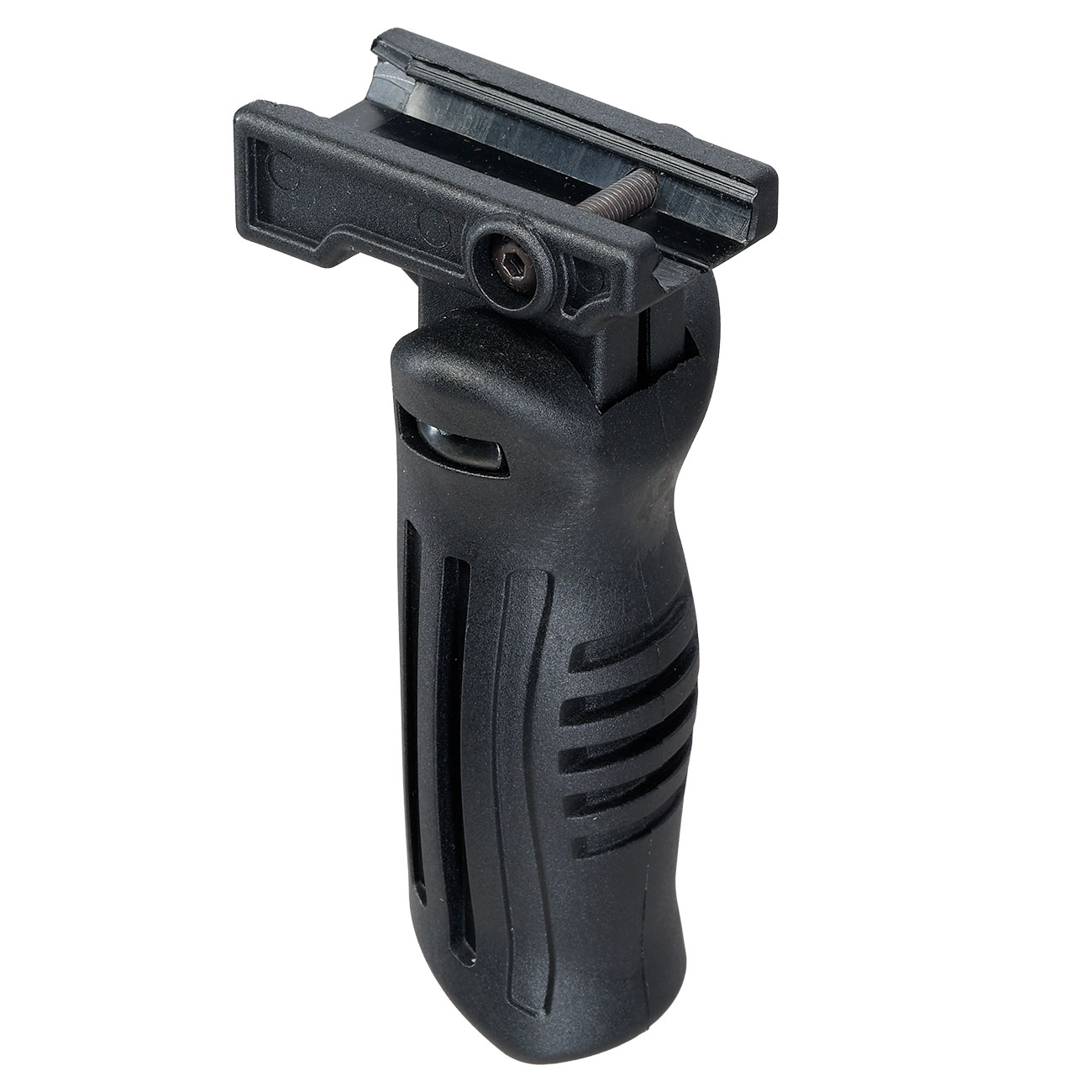 Double Bell Folding Vertical Frontgriff f. 20 - 22 mm Schienen schwarz Bild 1