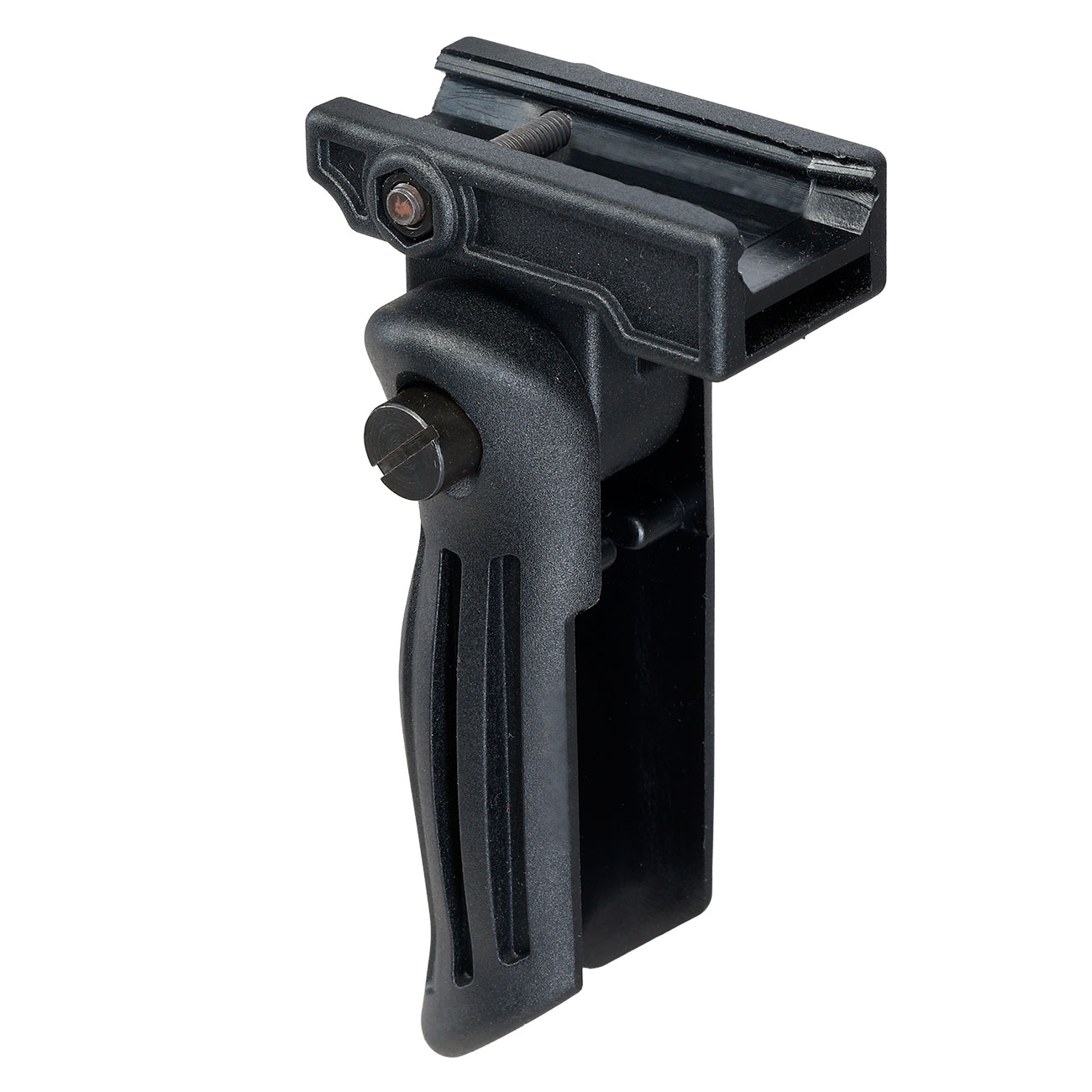 Double Bell Folding Vertical Frontgriff f. 20 - 22 mm Schienen schwarz Bild 3