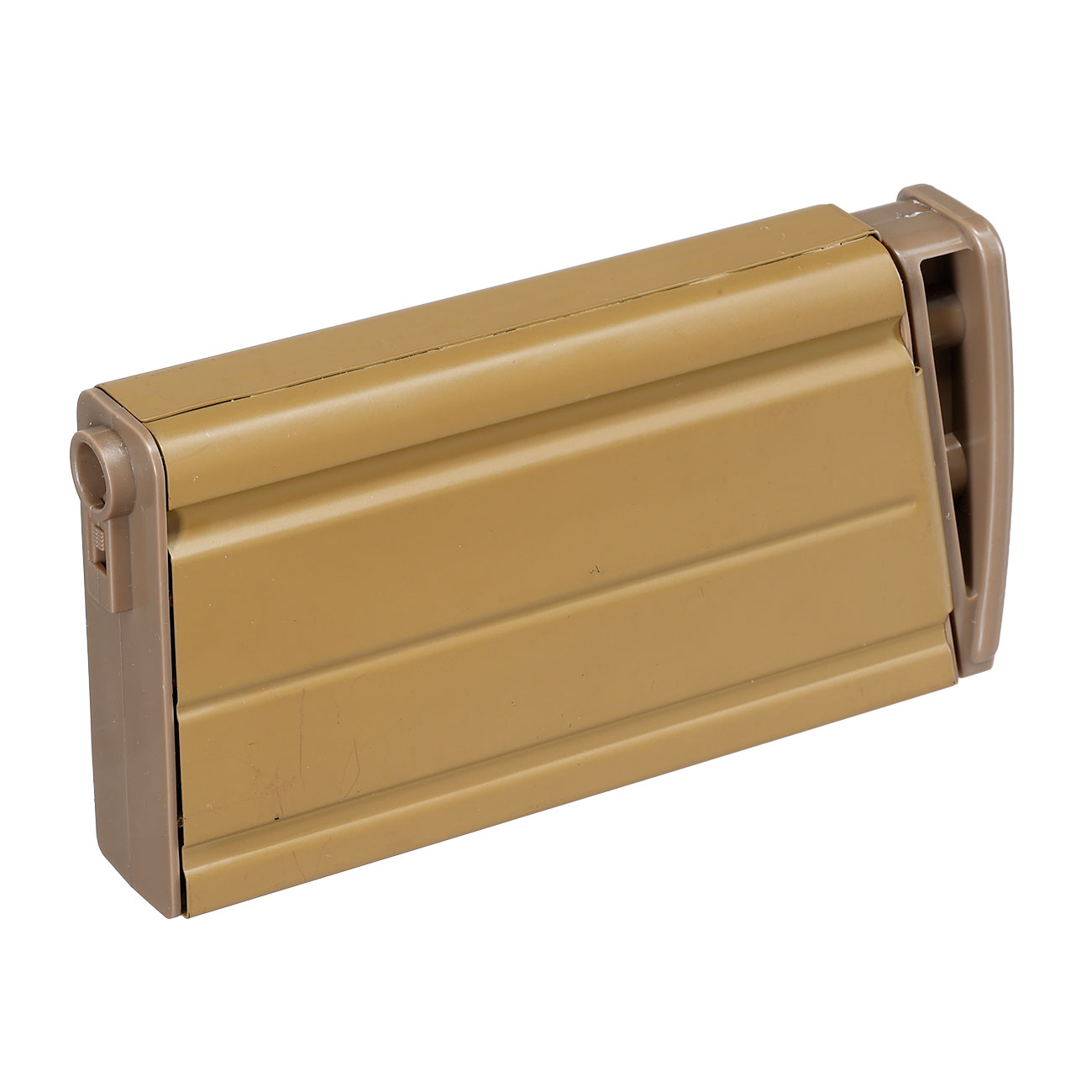 Double Bell MK17 / SCAR-H Stahlblech-Magazin Mid-Cap 90 Schuss tan