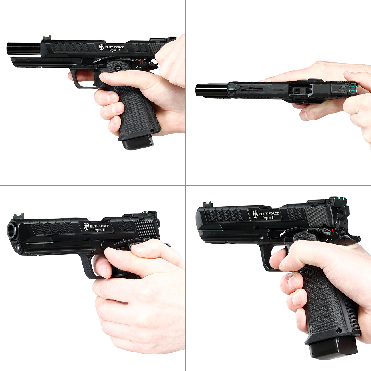 Elite Force Rogue 11 Vollmetall Airsoftpistole CO2BB 6mm BB schwarz Bild 8