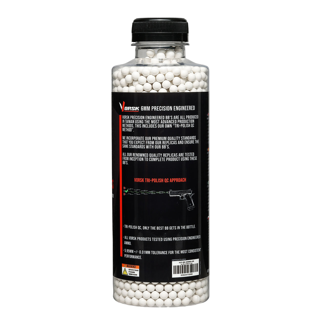 Vorsk Bio Triple Polished QC BBs 0,30g 3.250er Flasche weiss Bild 1