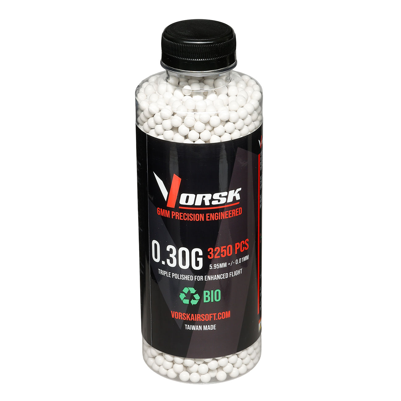 Vorsk Bio Triple Polished QC BBs 0,30g 3.250er Flasche weiss Bild 2