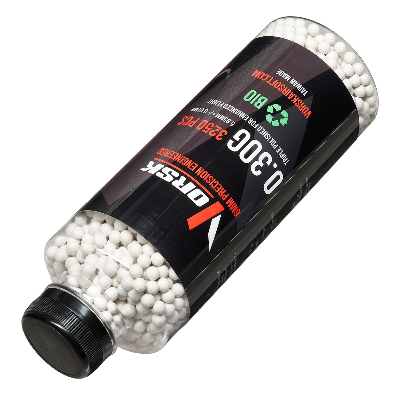 Vorsk Bio Triple Polished QC BBs 0,30g 3.250er Flasche weiss Bild 4