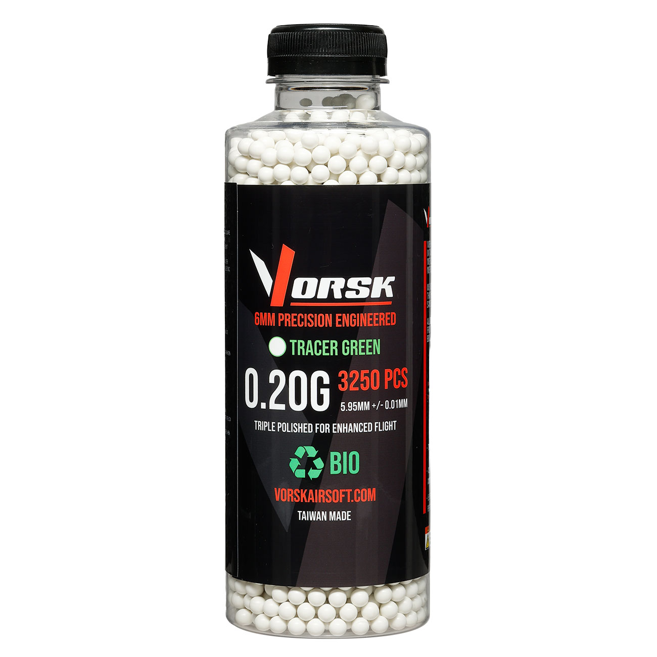 Vorsk Bio Tracer Triple Polished QC BBs 0,20g 3.250er Flasche gr�n