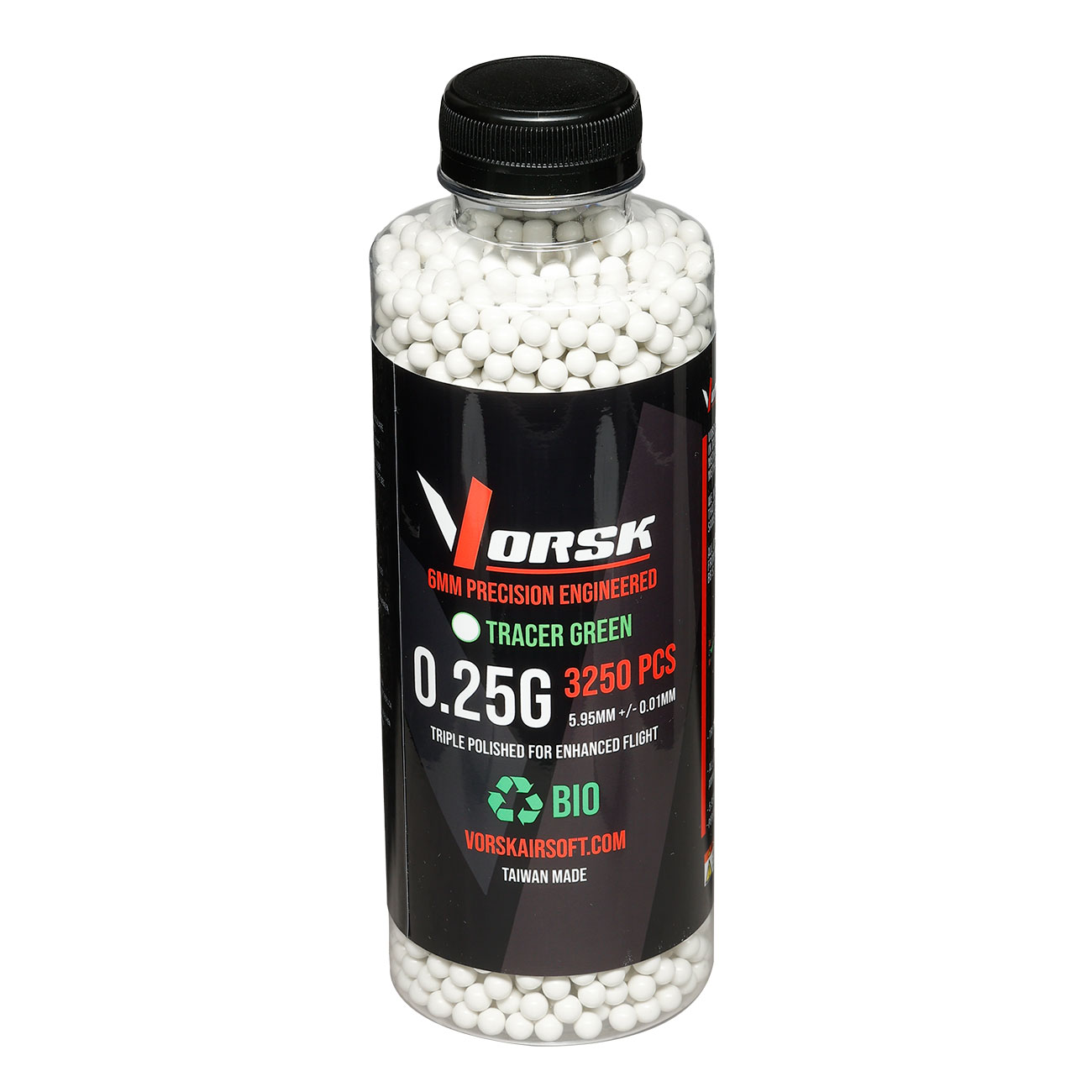 Vorsk Bio Tracer Triple Polished QC BBs 0,25g 3.250er Flasche gr�n Bild 2