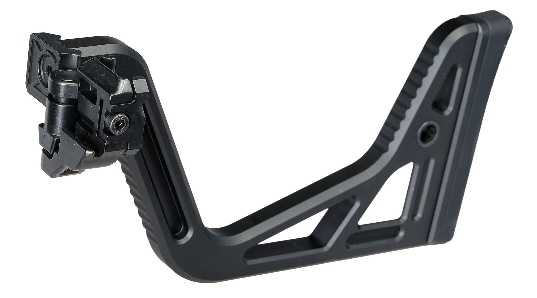 5KU Aluminium Visor Helmet Minimalist Skeleton Klappschaft f. 20 - 22 mm Schienen schwarz Bild 4