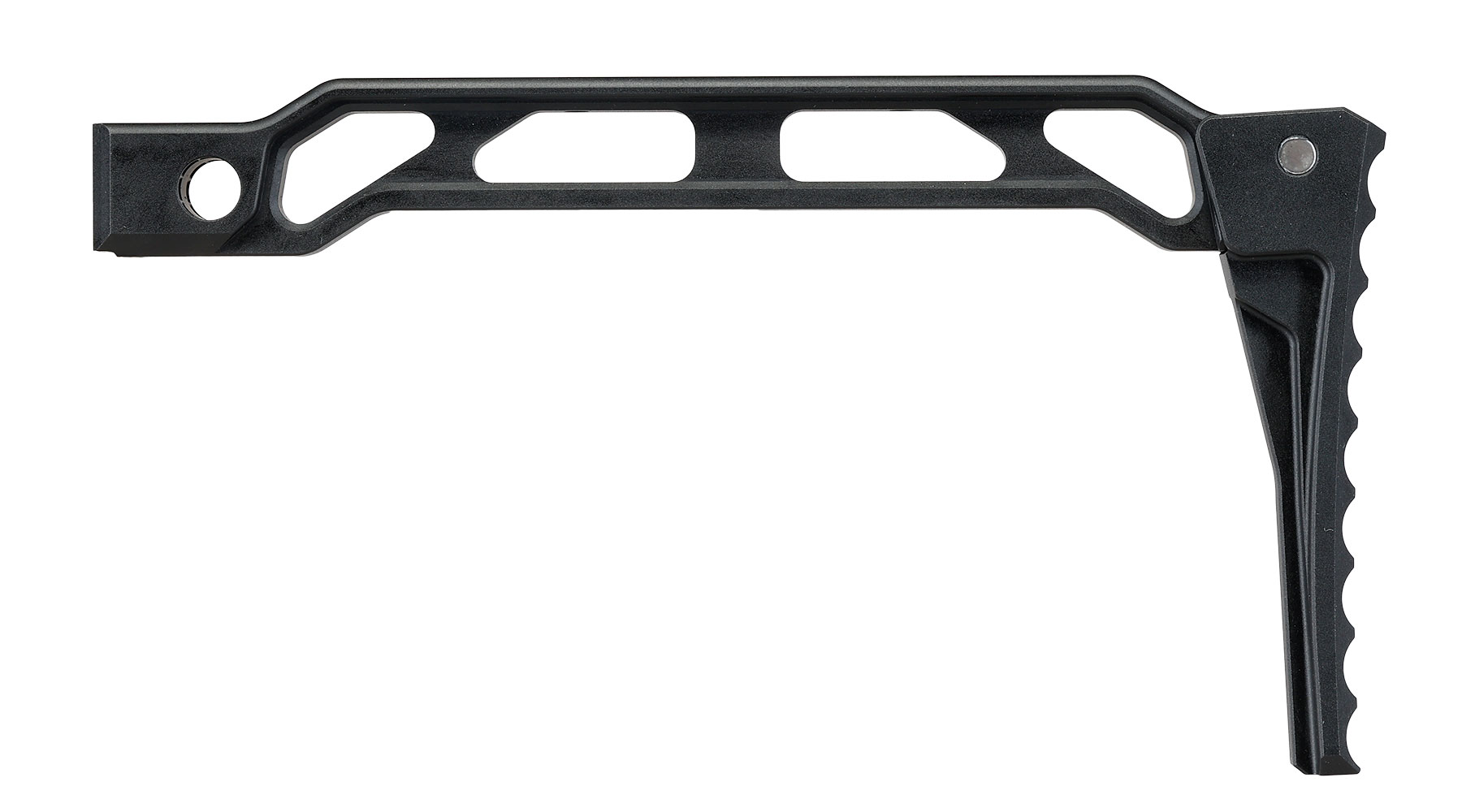 5KU Aluminium Curved Skeleton Klappschaft f. AK-Gewehre mit Klappschaftaufnahme schwarz Bild 1