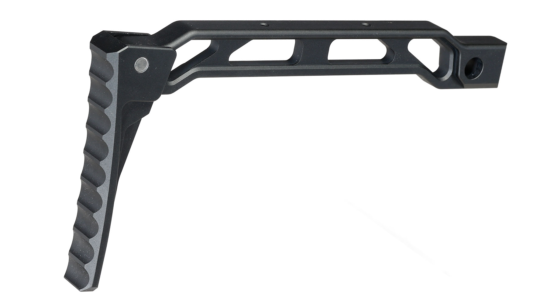 5KU Aluminium Curved Skeleton Klappschaft f. AK-Gewehre mit Klappschaftaufnahme schwarz Bild 3