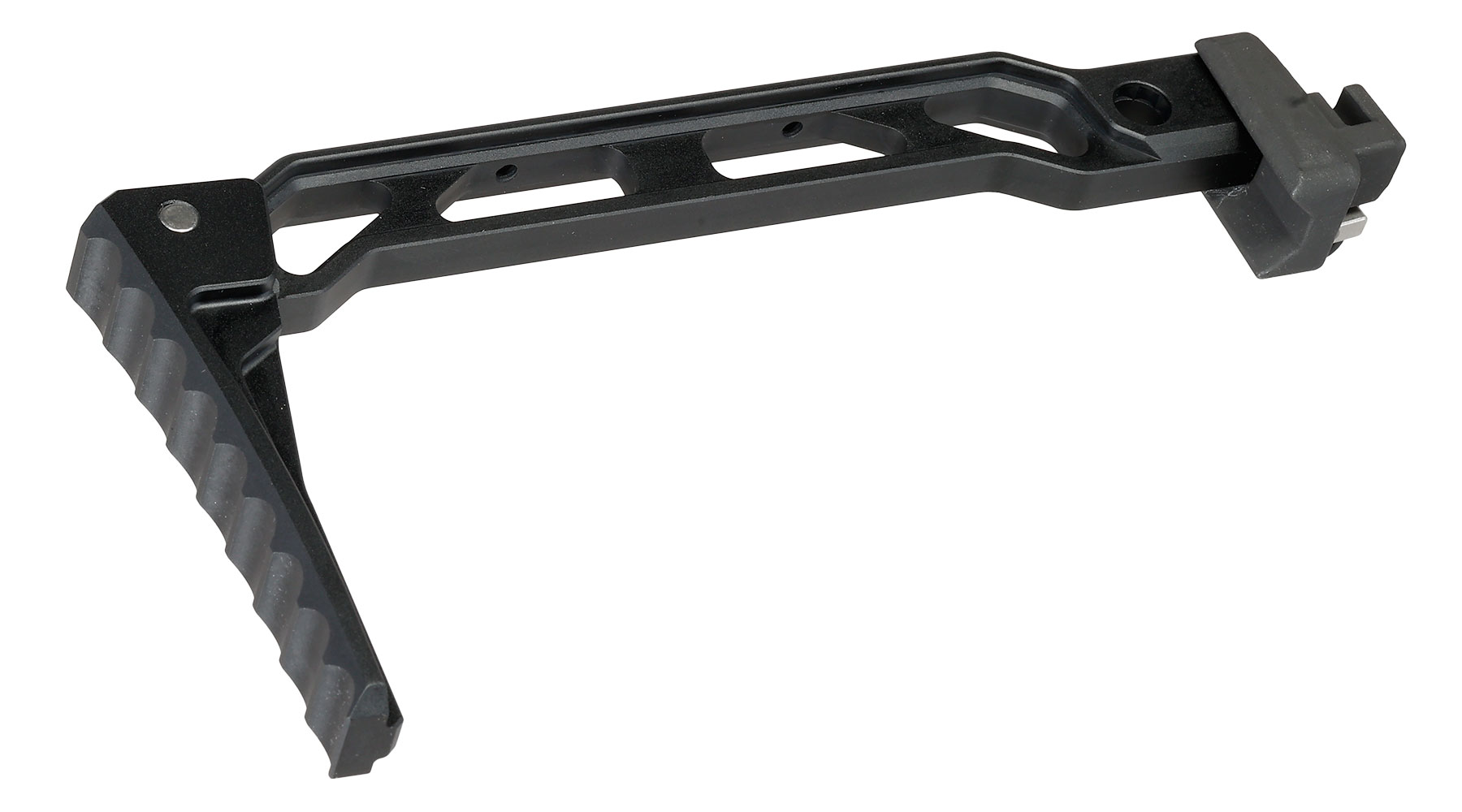 5KU Aluminium Curved Skeleton Klappschaft f. AK-Gewehre mit Klappschaftaufnahme schwarz Bild 4