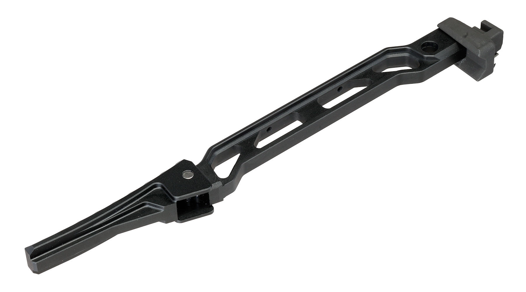5KU Aluminium Curved Skeleton Klappschaft f. AK-Gewehre mit Klappschaftaufnahme schwarz Bild 5