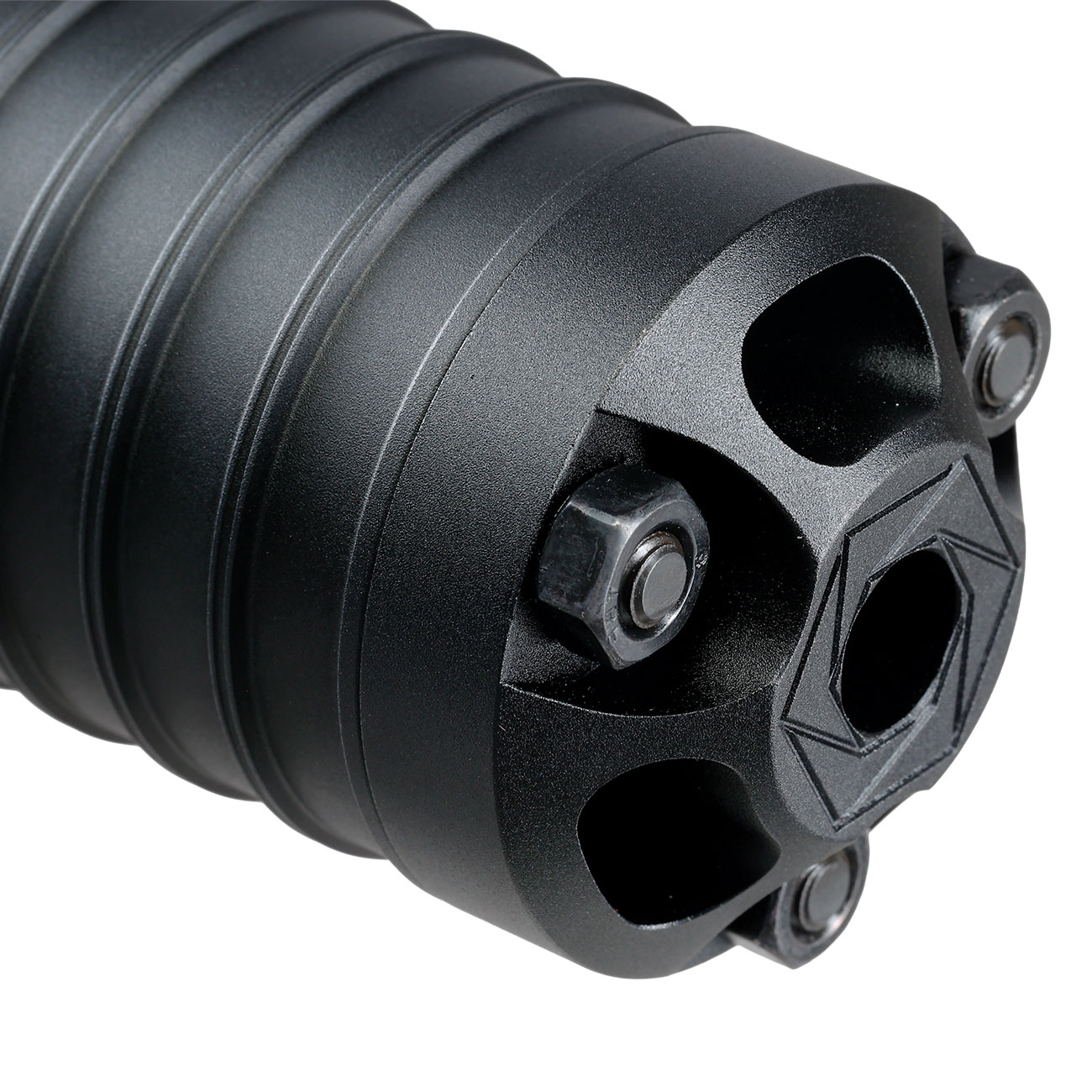 5KU DTKP Type 2 Hexagon Aluminium AK Suppressor 24mm+ schwarz Bild 6