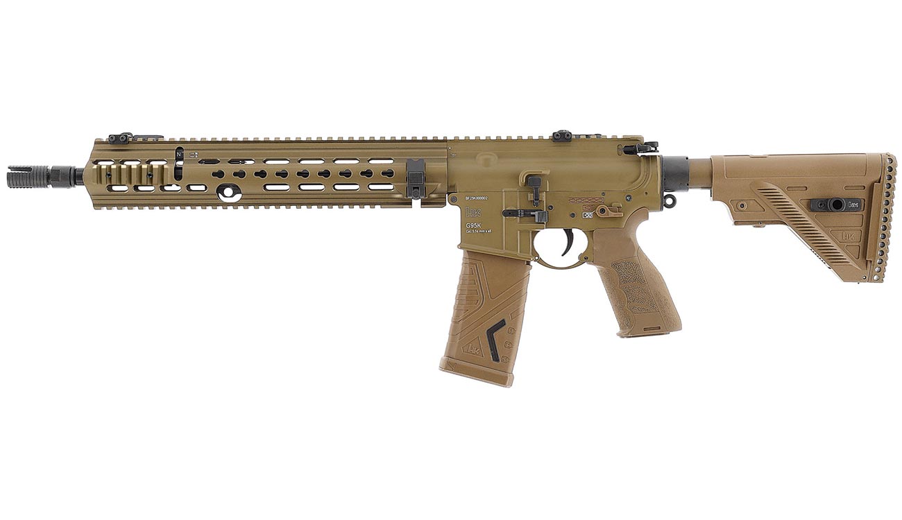 Heckler & Koch G95K Airsoft Vollmetall ETU / MosFet S-AEG 6mm BB gr�nbraun Bild 1