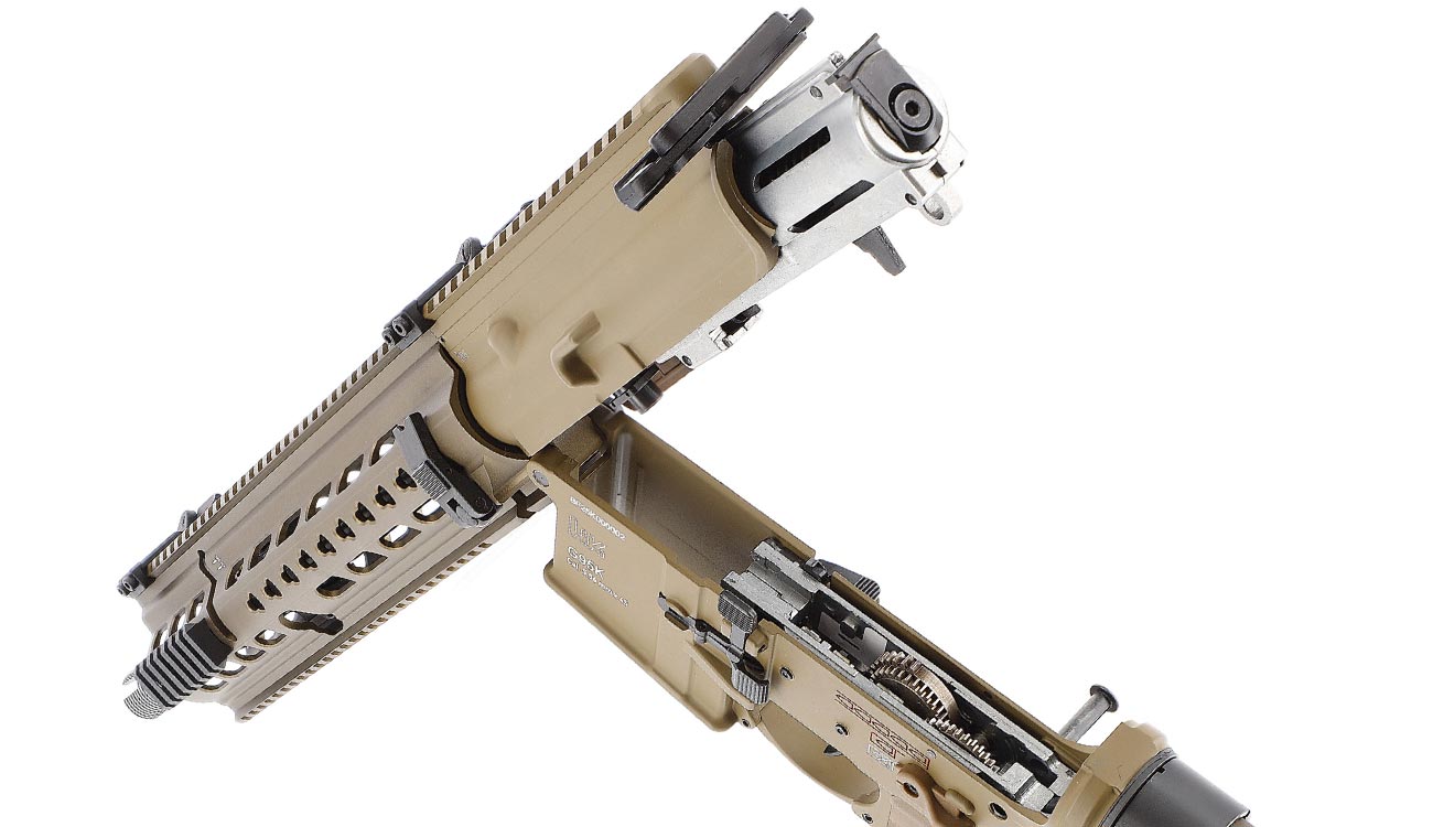 Heckler & Koch G95K Airsoft Vollmetall ETU / MosFet S-AEG 6mm BB gr�nbraun Bild 4