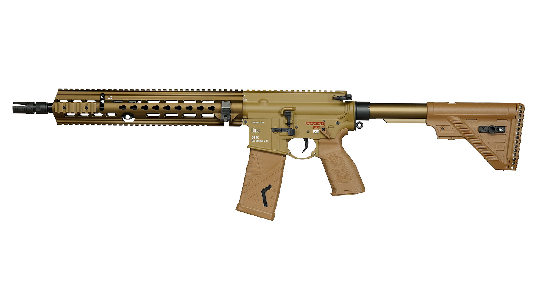 Heckler & Koch G95K Airsoft Vollmetall ETU / MosFet S-AEG 6mm BB gr�nbraun Bild 1