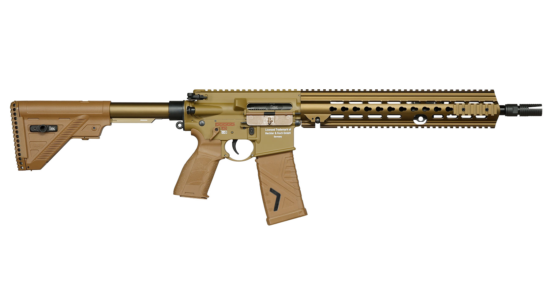 Heckler & Koch G95K Airsoft Vollmetall ETU / MosFet S-AEG 6mm BB gr�nbraun Bild 3
