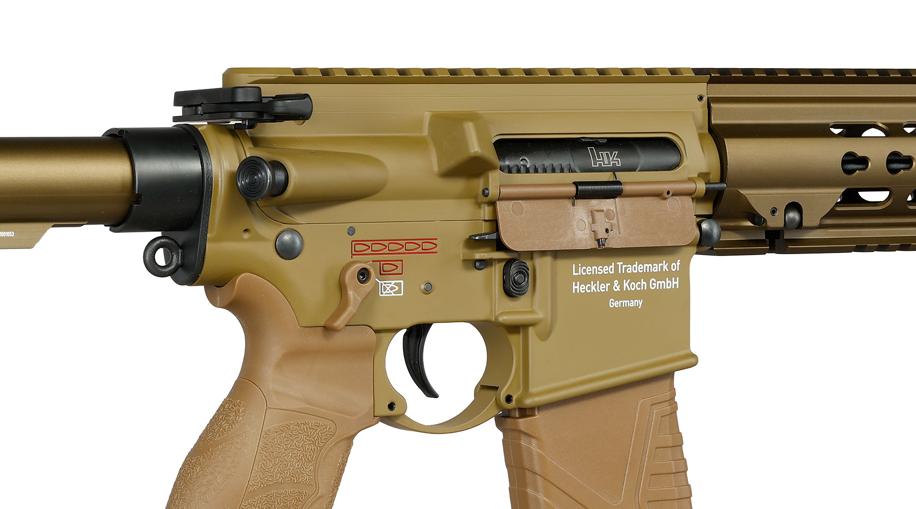 Heckler & Koch G95K Airsoft Vollmetall ETU / MosFet S-AEG 6mm BB gr�nbraun Bild 9
