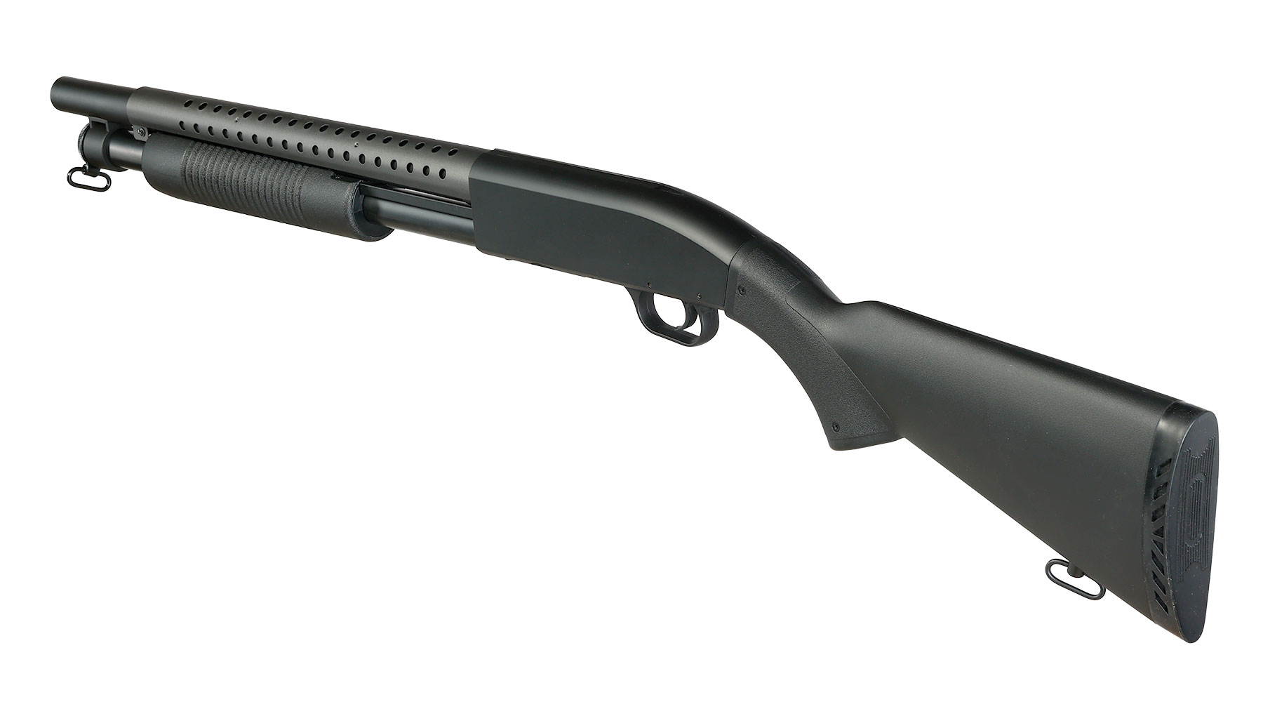 D.E. M500 Combat Shotgun Fixed Stock Version Springer 6mm BB schwarz Bild 10