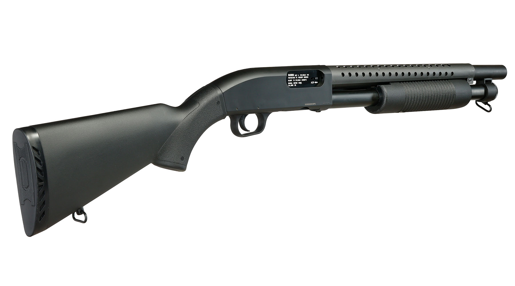 D.E. M500 Combat Shotgun Fixed Stock Version Springer 6mm BB schwarz Bild 4