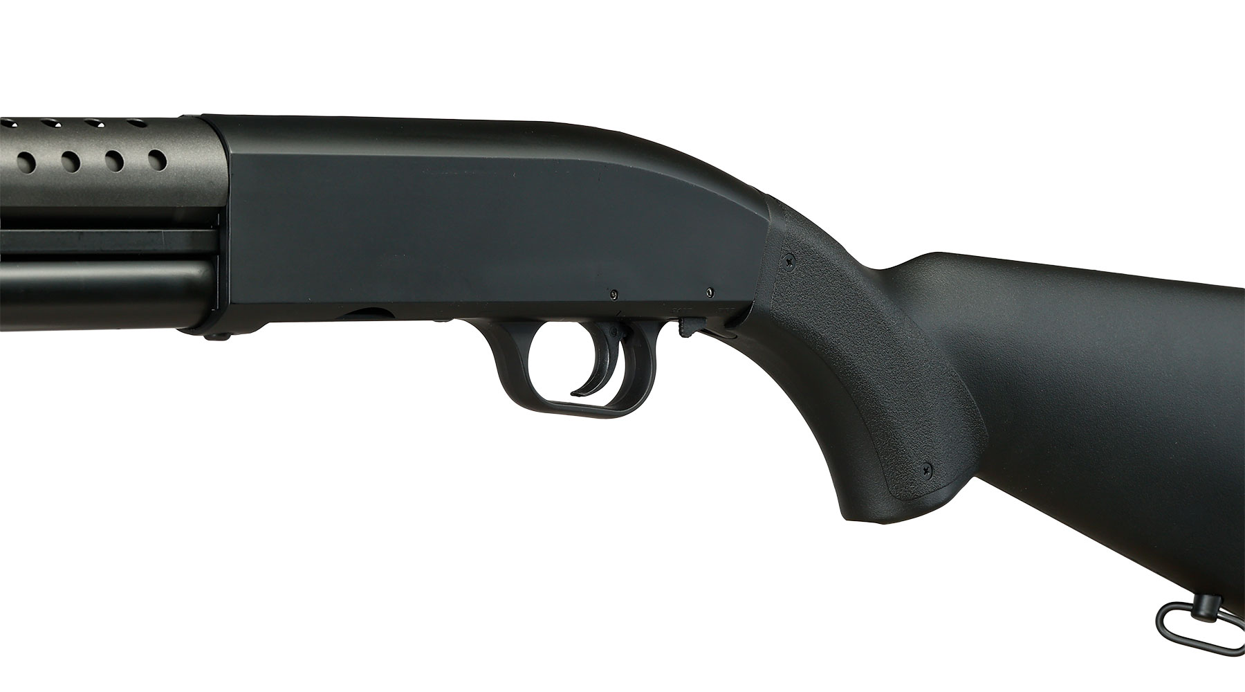 D.E. M500 Combat Shotgun Fixed Stock Version Springer 6mm BB schwarz Bild 7
