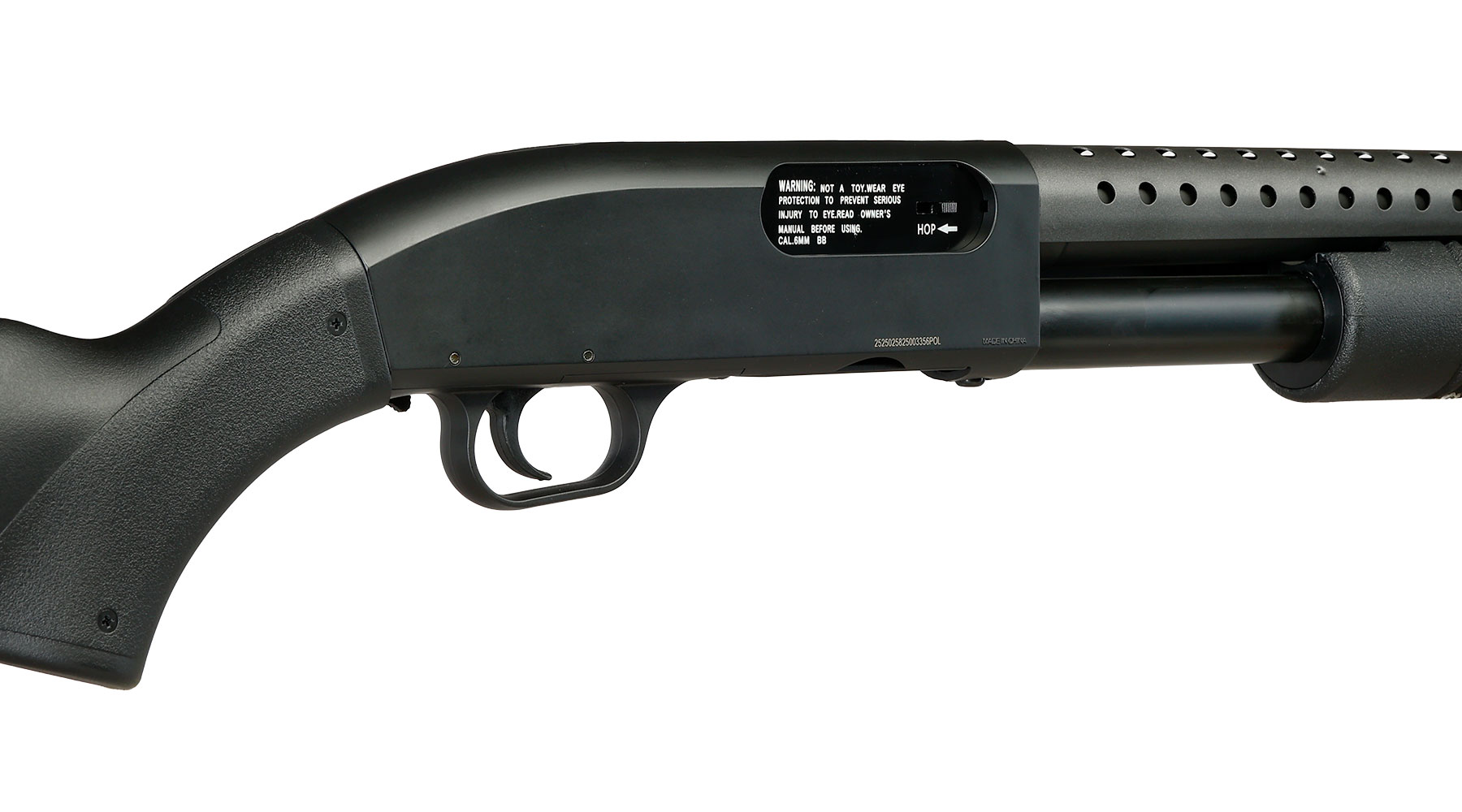 D.E. M500 Combat Shotgun Fixed Stock Version Springer 6mm BB schwarz Bild 8