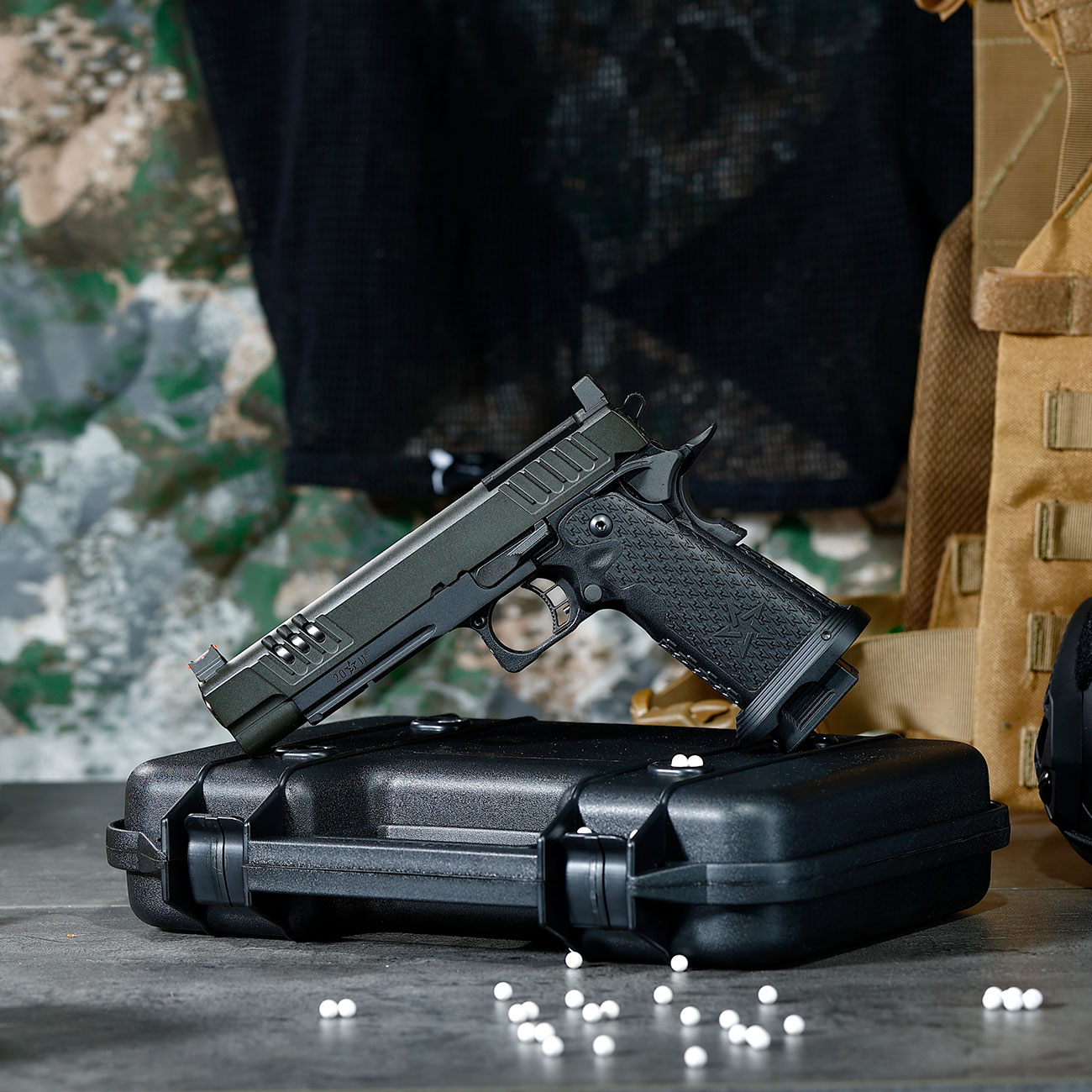 EMG Staccato 2011 XL Vollmetall VIP Grip GBB 6mm BB schwarz Bild 1