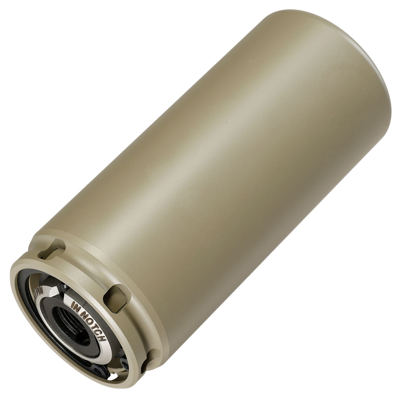 VFC QDC Style Aluminium Suppressor Quick Detach mit 3 Prong Stahl Flash-Hider 14mm- tan Bild 2
