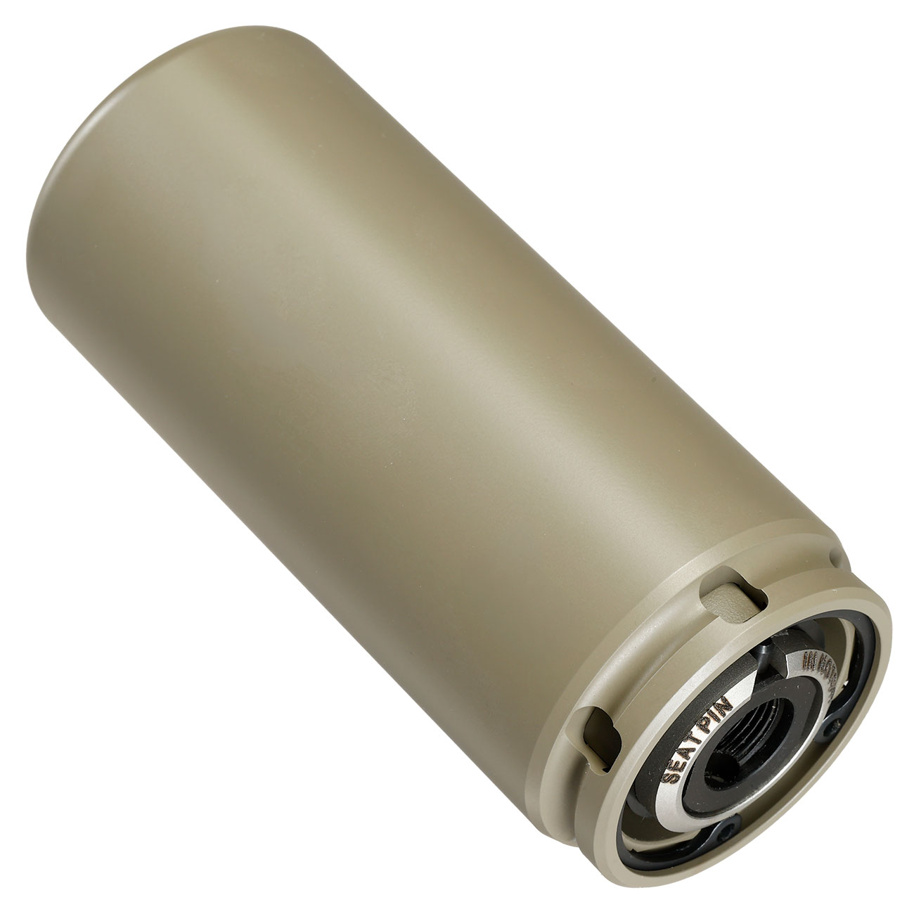 VFC QDC Style Aluminium Suppressor Quick Detach mit 3 Prong Stahl Flash-Hider 14mm- tan Bild 3