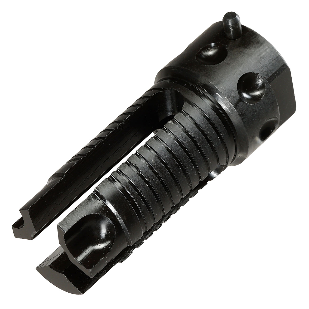 VFC QDC Style Aluminium Suppressor Quick Detach mit 3 Prong Stahl Flash-Hider 14mm- tan Bild 9
