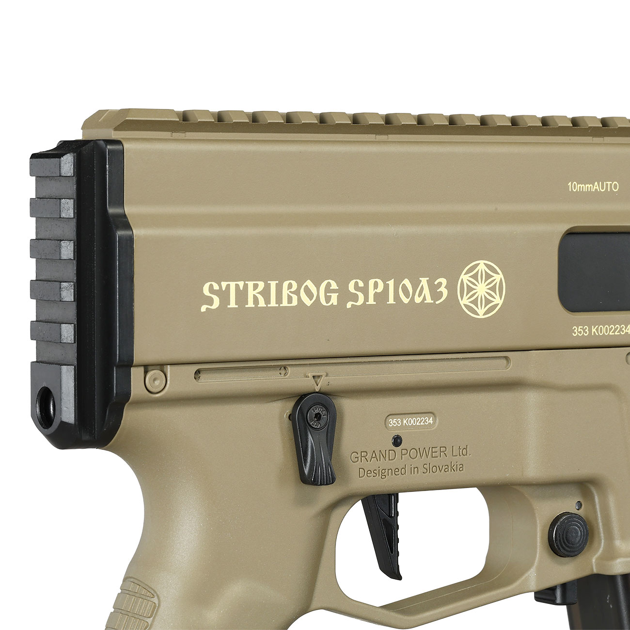 Delta Armory Grand Power Stribog SP10A3 Charlie Eagle ETU Mosfet S-AEG 6mm BB Full tan - Upgraded Version Bild 8