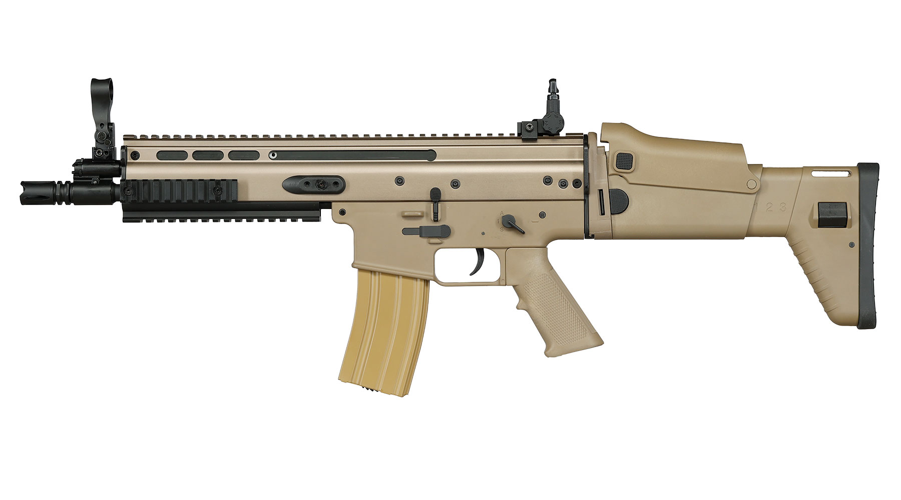 Double Bell Socom-L / MK16 Mod 0 Professional Line S-AEG 6 mm BB tan Bild 1