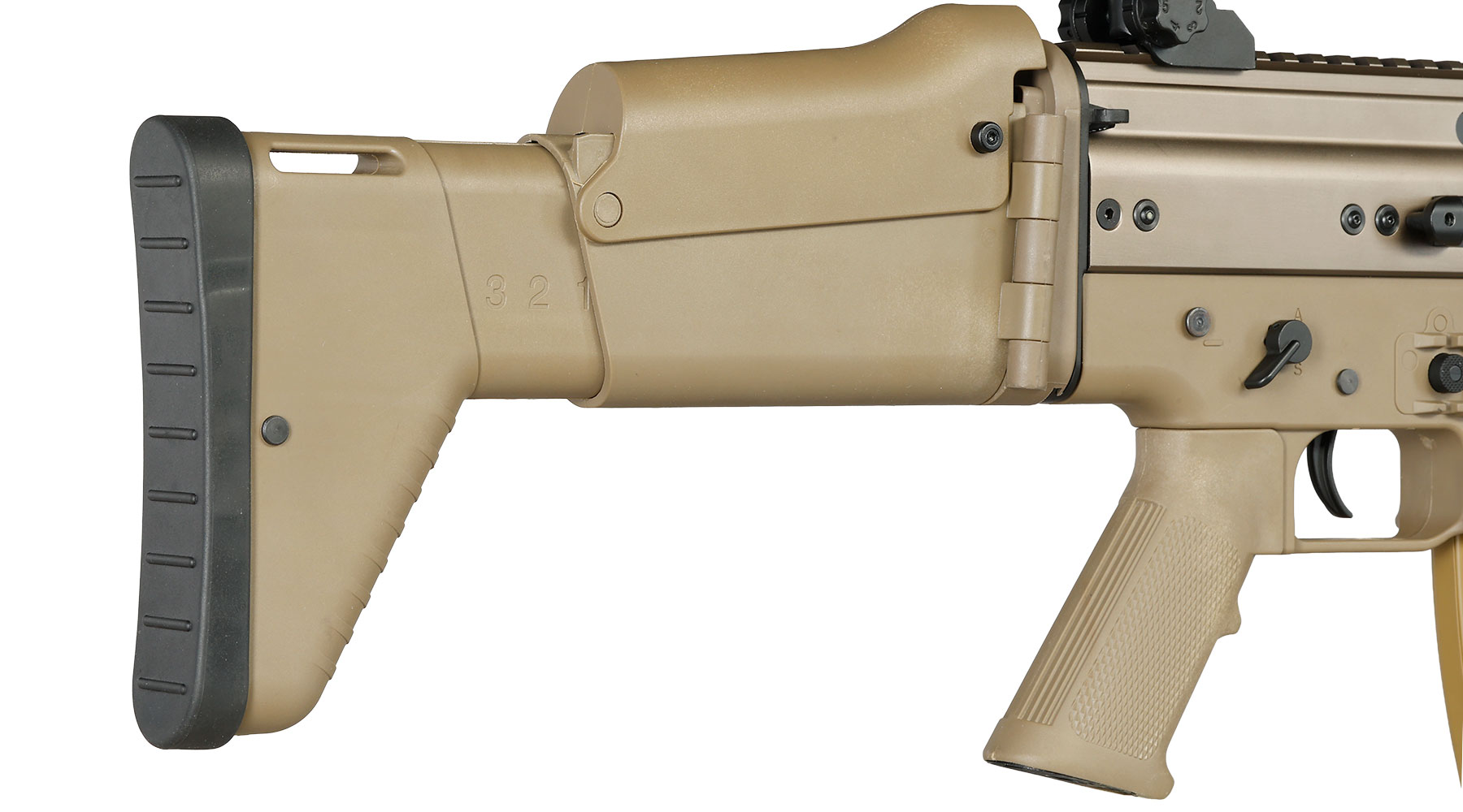 Double Bell Socom-L / MK16 Mod 0 Professional Line S-AEG 6 mm BB tan Bild 10