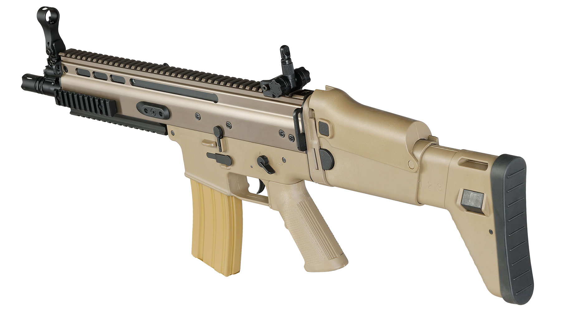 Double Bell Socom-L / MK16 Mod 0 Professional Line S-AEG 6 mm BB tan Bild 11