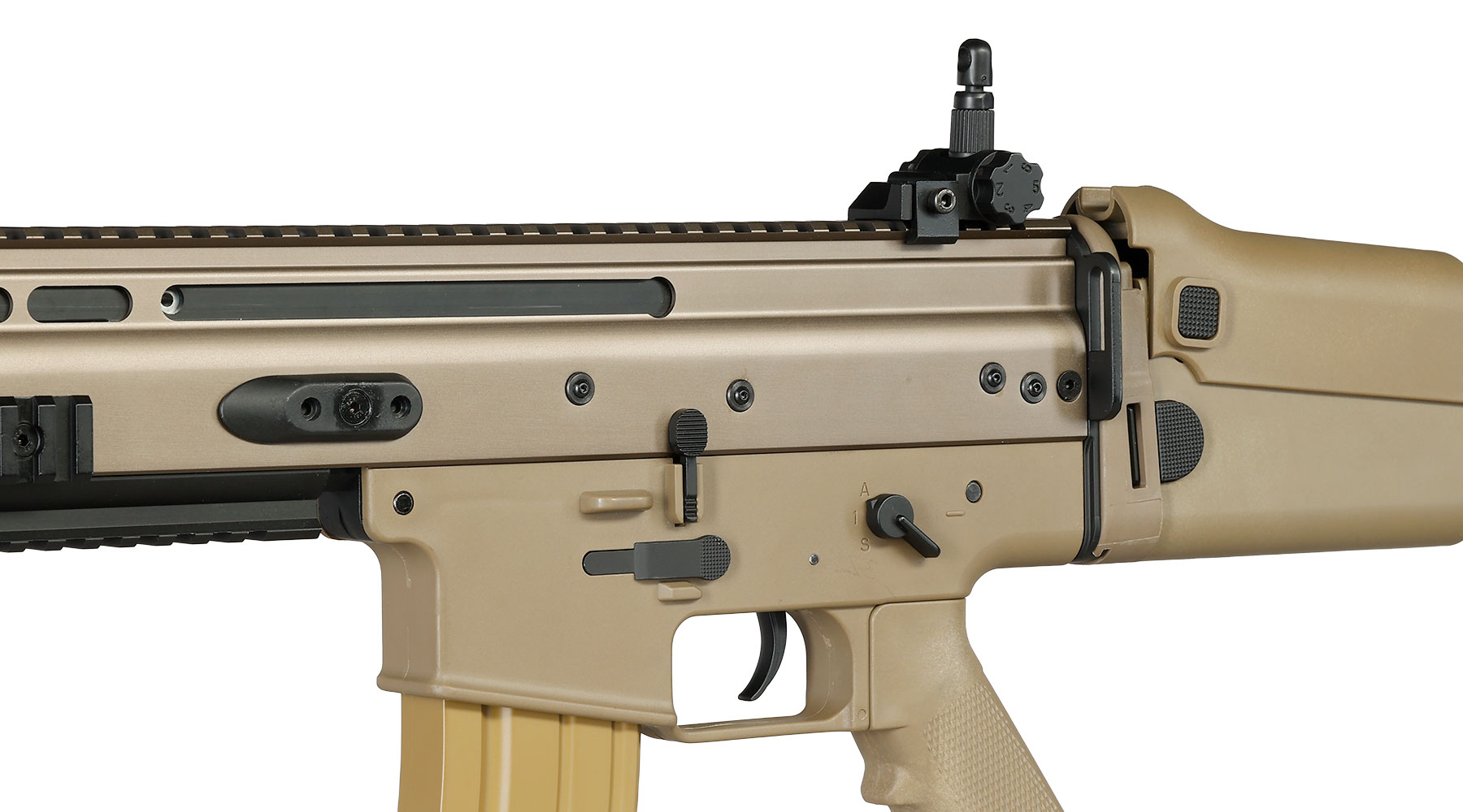 Double Bell Socom-L / MK16 Mod 0 Professional Line S-AEG 6 mm BB tan Bild 8