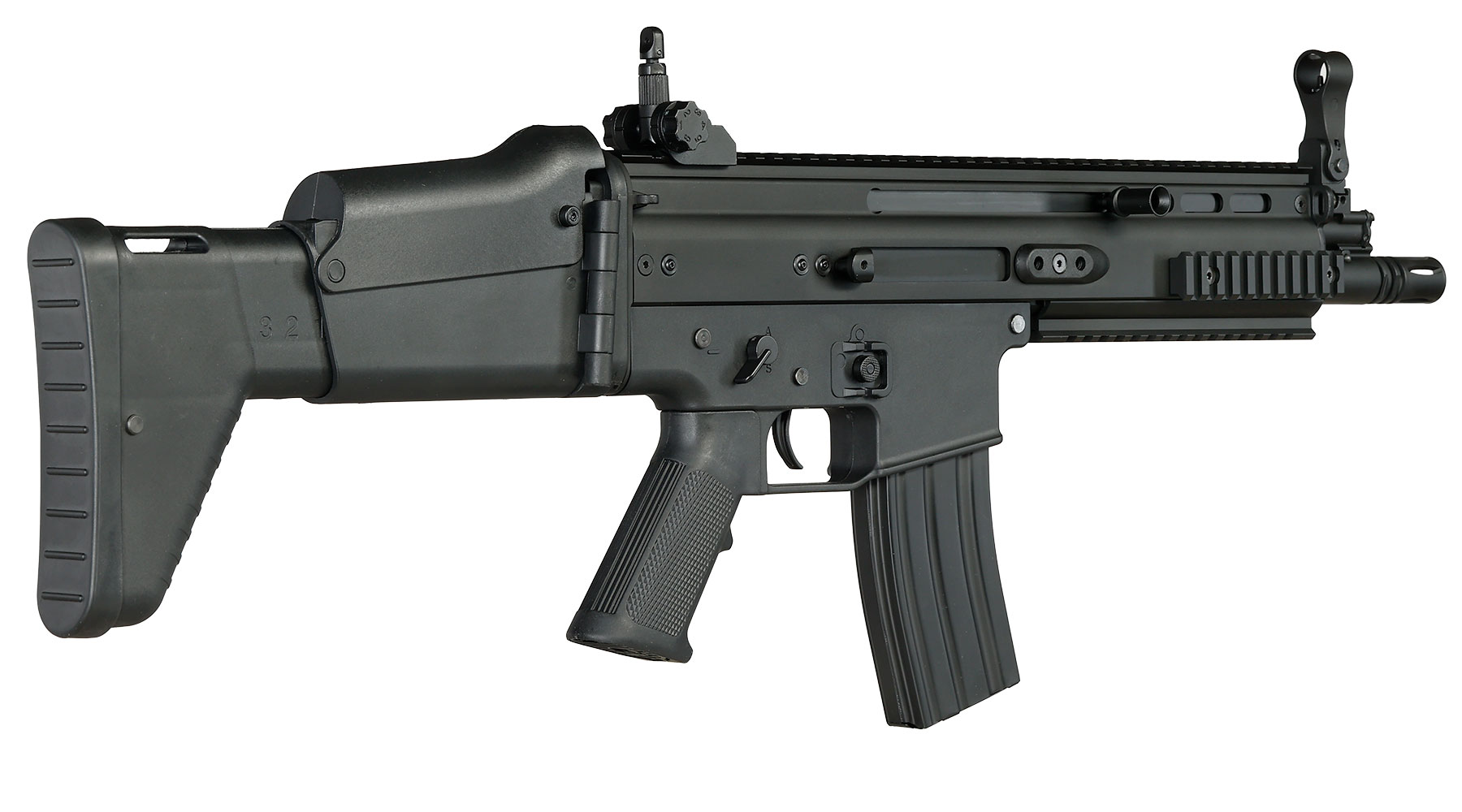 Double Bell Socom-L / MK16 Mod 0 Professional Line S-AEG 6 mm BB schwarz Bild 4