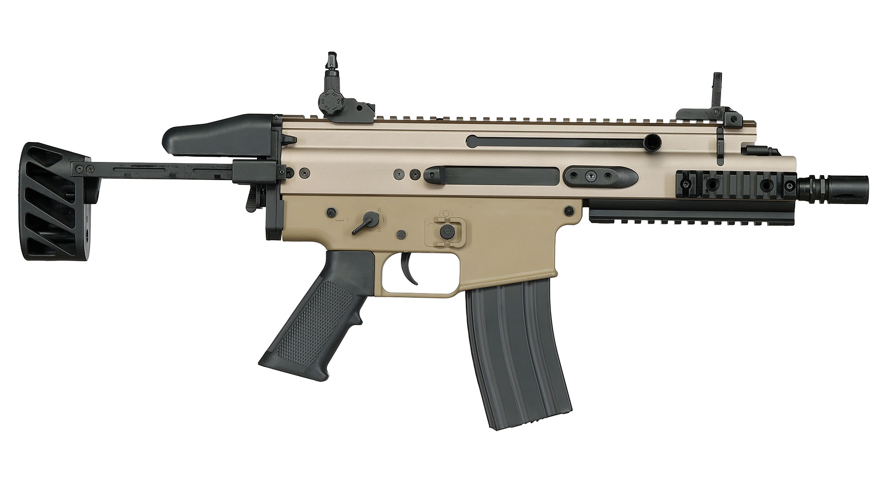 Double Bell Socom-SC Professional Line S-AEG 6 mm BB tan Bild 3