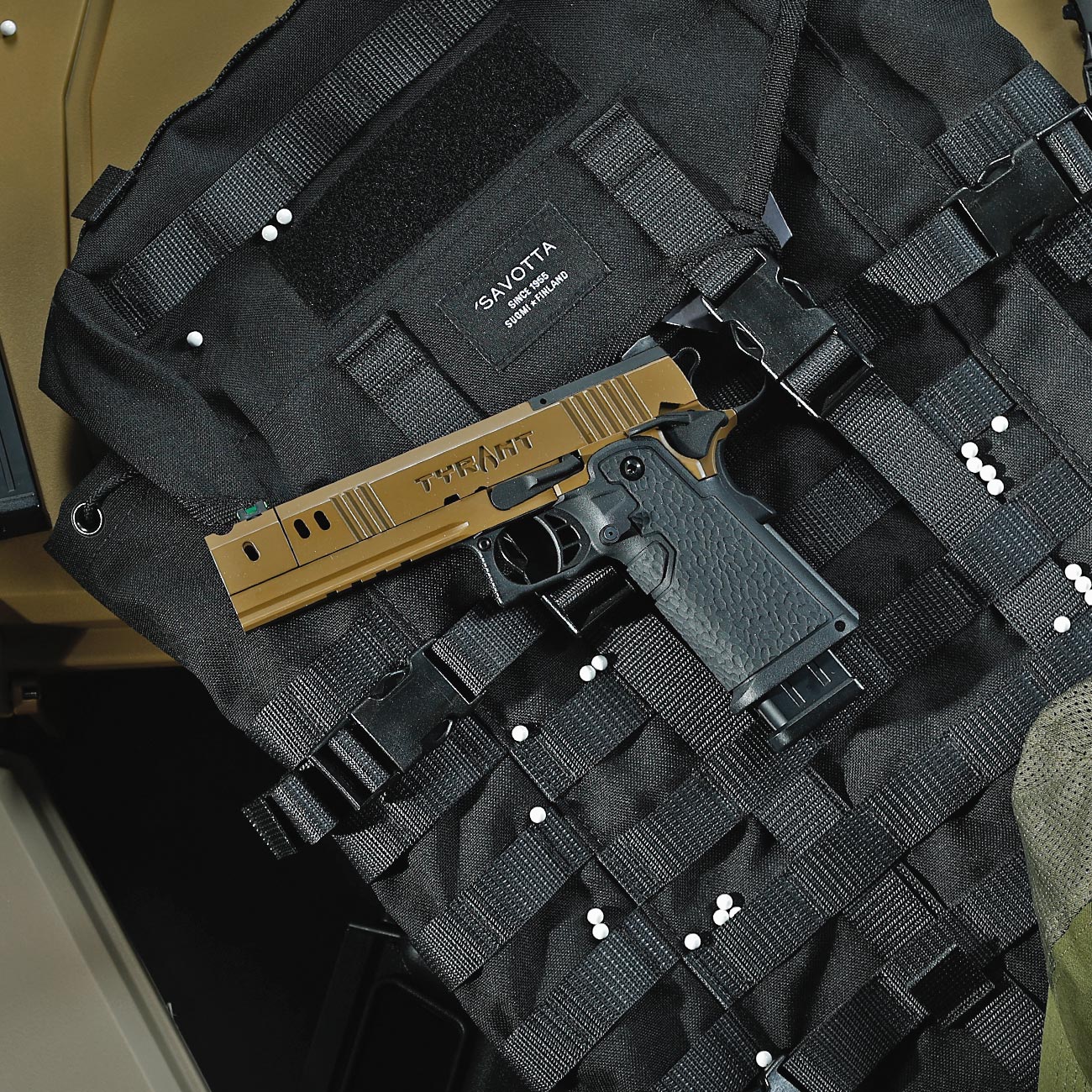 Modify Hi-Capa 5.1 Tyrant 2011 Full Size Vollmetall GBB 6mm BB Flat Dark Earth Bild 1