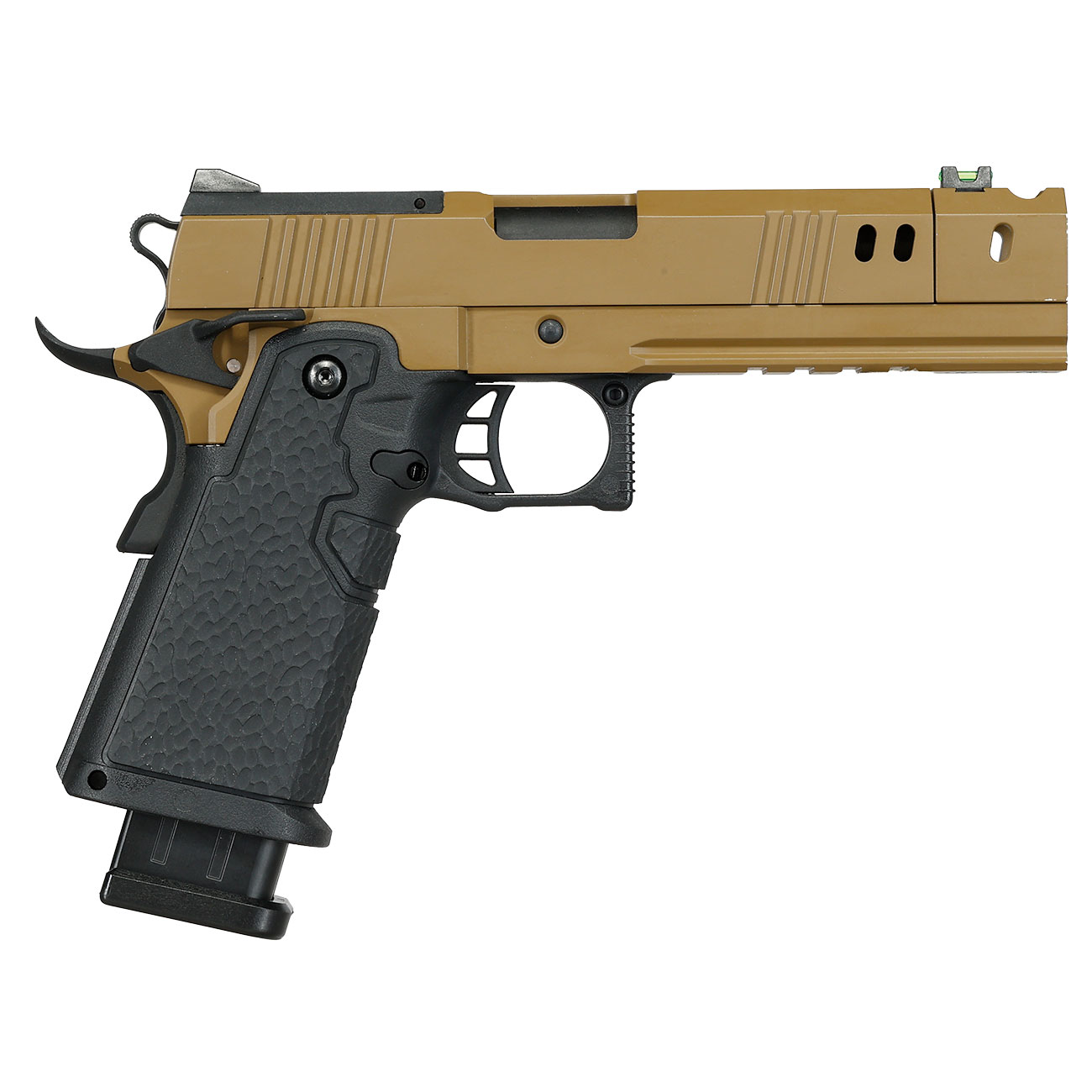 Modify Hi-Capa 5.1 Tyrant 2011 Full Size Vollmetall GBB 6mm BB Flat Dark Earth Bild 5