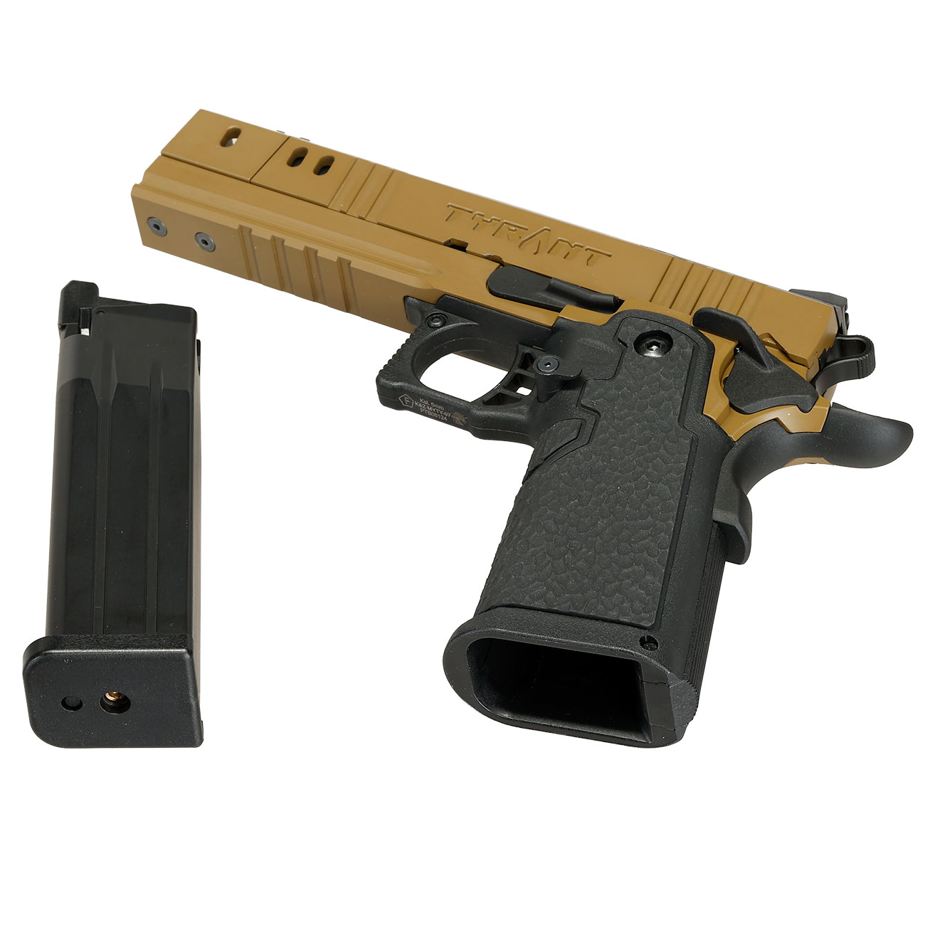 Modify Hi-Capa 5.1 Tyrant 2011 Full Size Vollmetall GBB 6mm BB Flat Dark Earth Bild 7