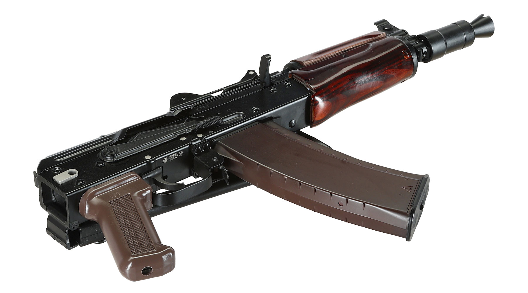 VFC AKS74U Vollmetall Gas-Blow-Back 6mm BB schwarz - Echtholz Handguard Bild 5