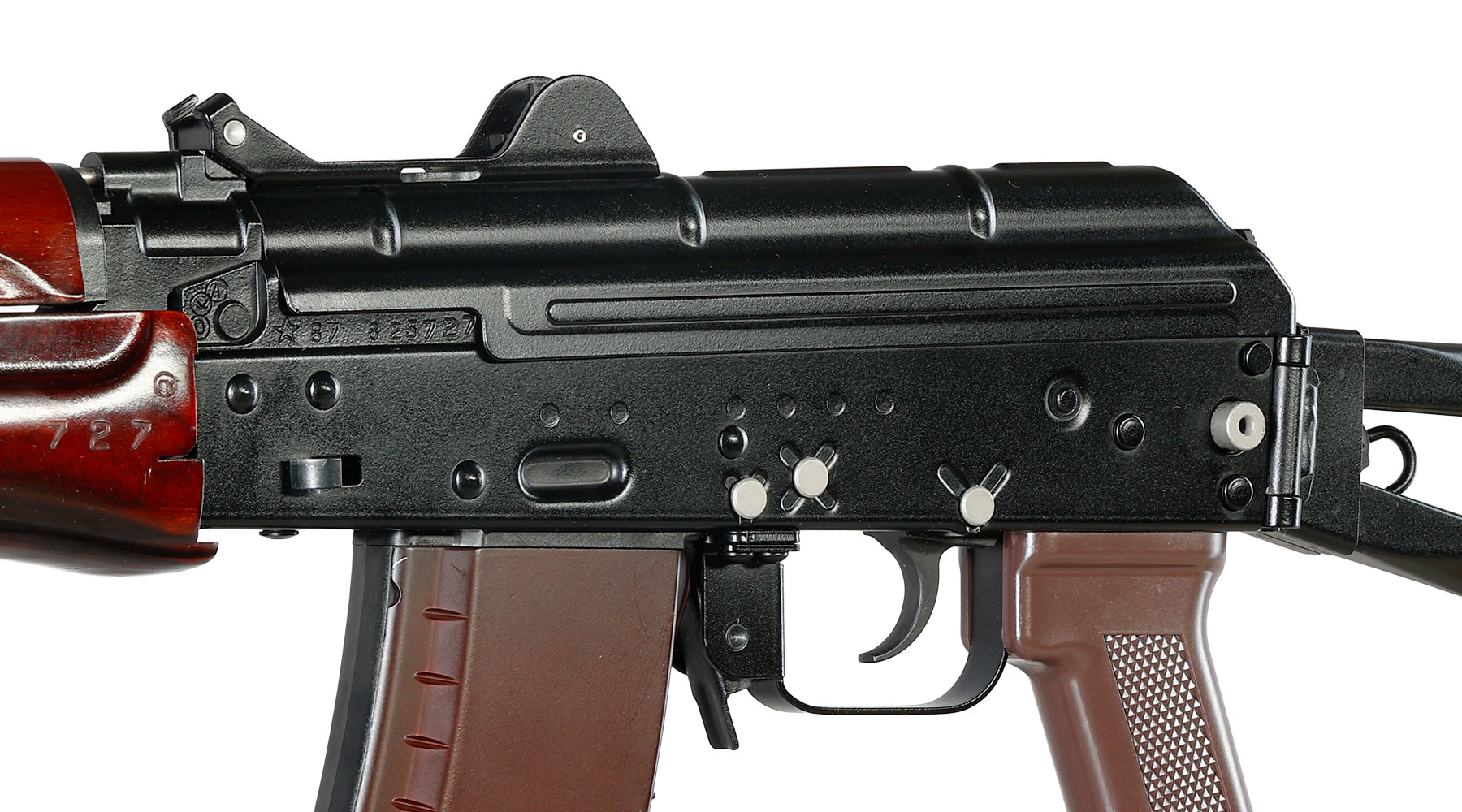 VFC AKS74U Vollmetall Gas-Blow-Back 6mm BB schwarz - Echtholz Handguard Bild 8