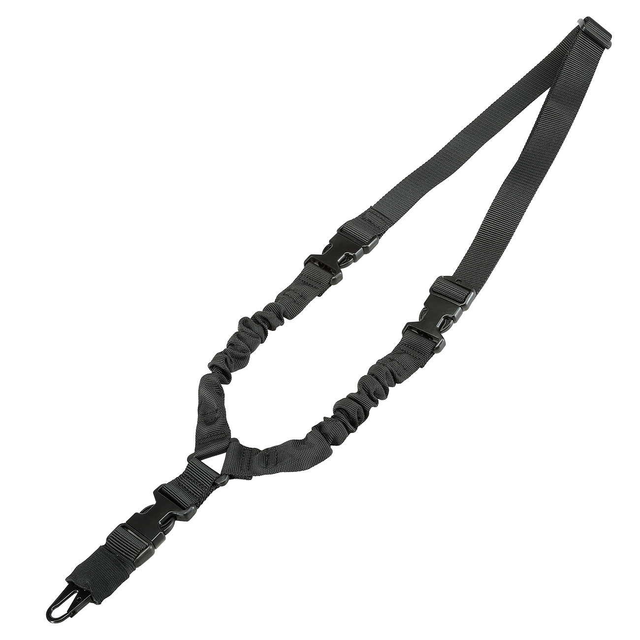 Romantac 1-Punkt Tragegurt Dual Bungee Universal Tactical Heavy Duty Version schwarz