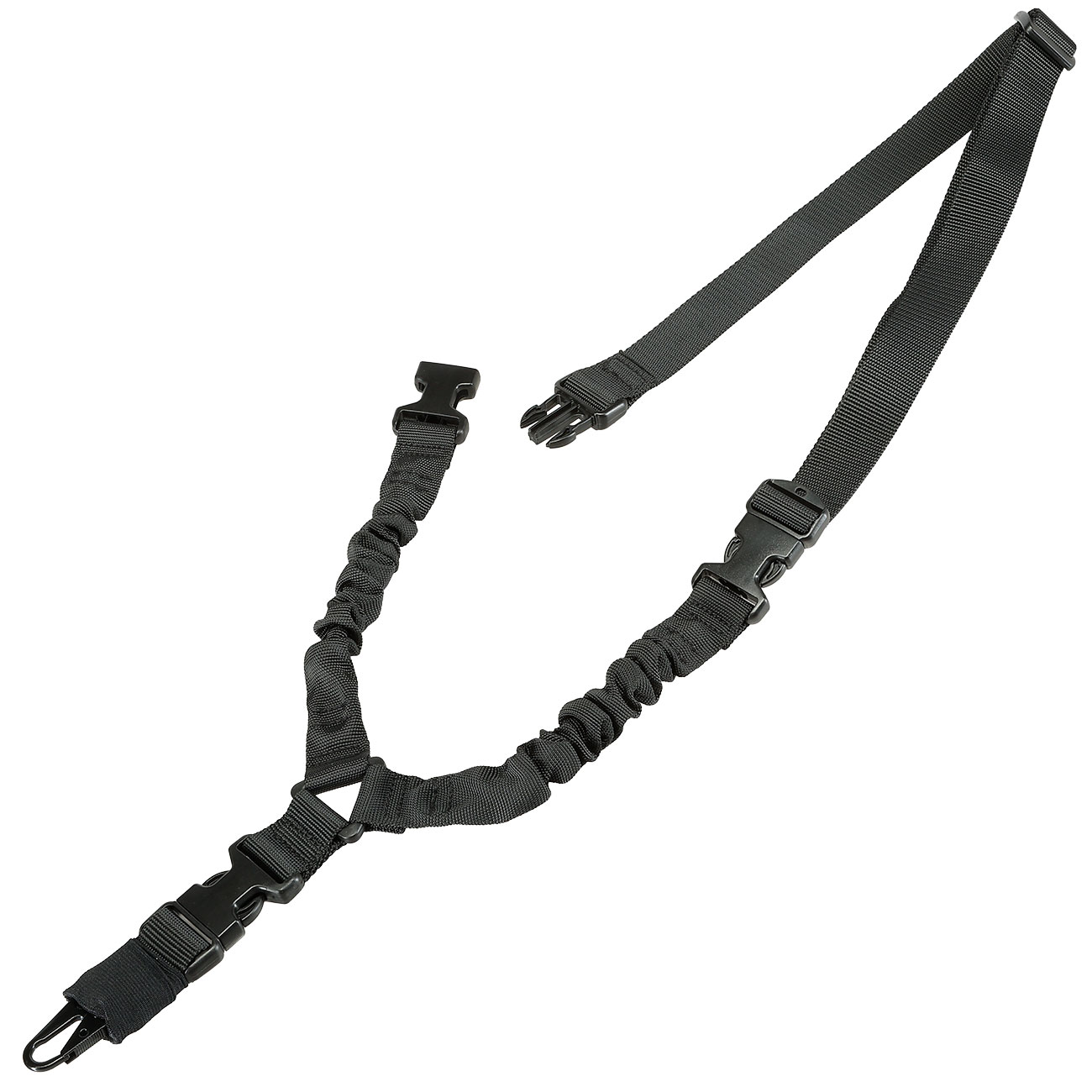 Romantac 1-Punkt Tragegurt Dual Bungee Universal Tactical Heavy Duty Version schwarz Bild 2
