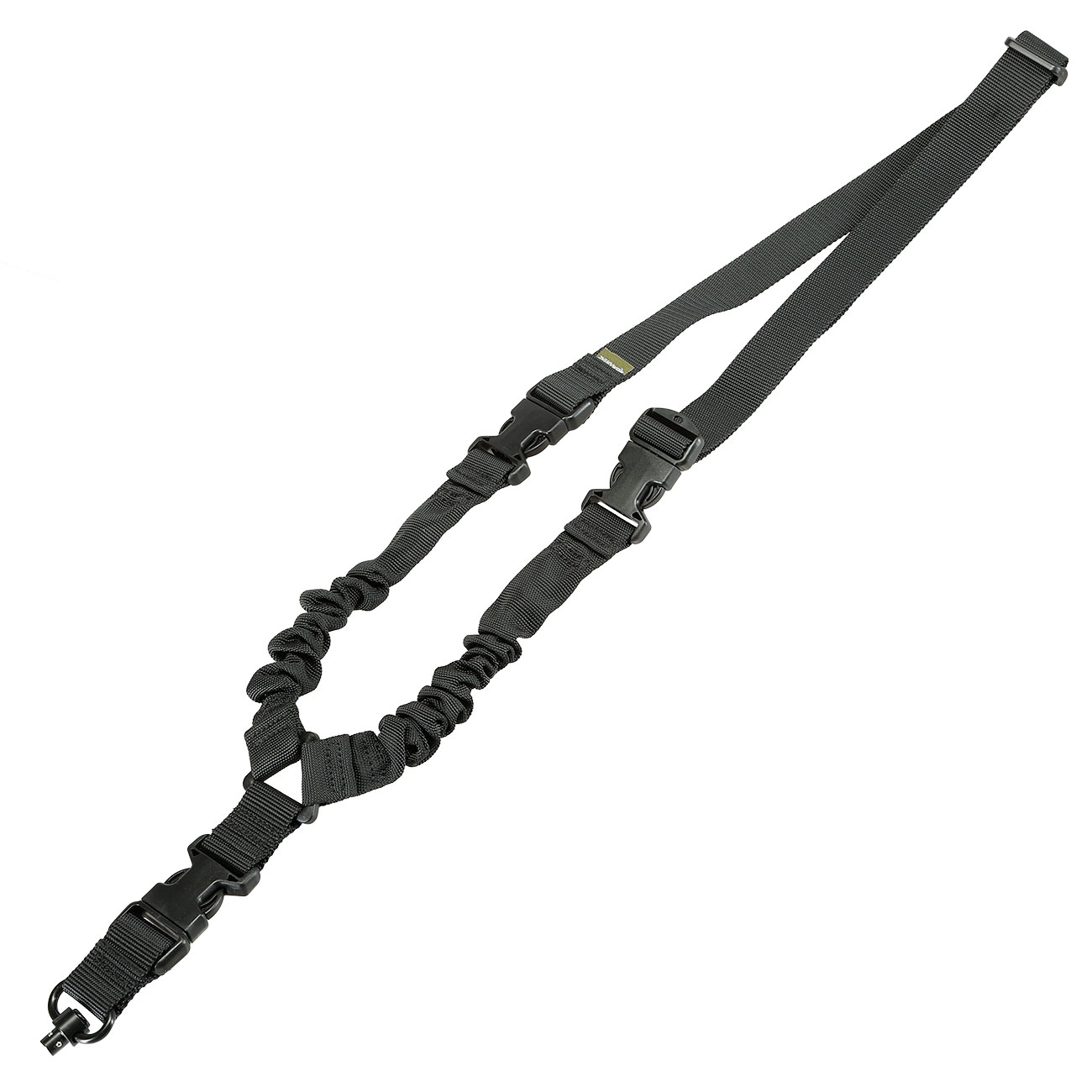 Romantac 1-Punkt Tragegurt Dual Bungee Universal Tactical Heavy Duty Version mit QD-Halterung schwarz