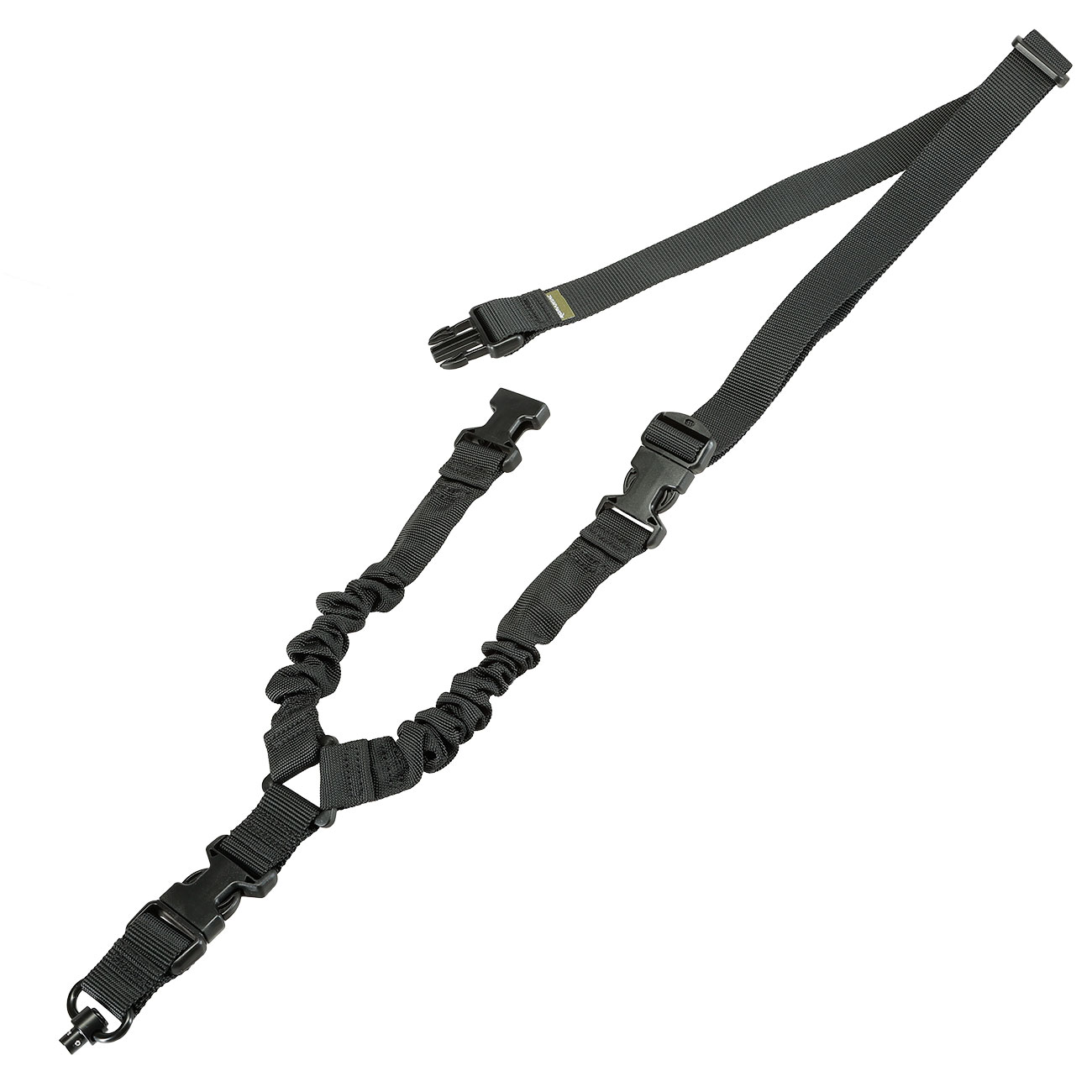 Romantac 1-Punkt Tragegurt Dual Bungee Universal Tactical Heavy Duty Version mit QD-Halterung schwarz Bild 2