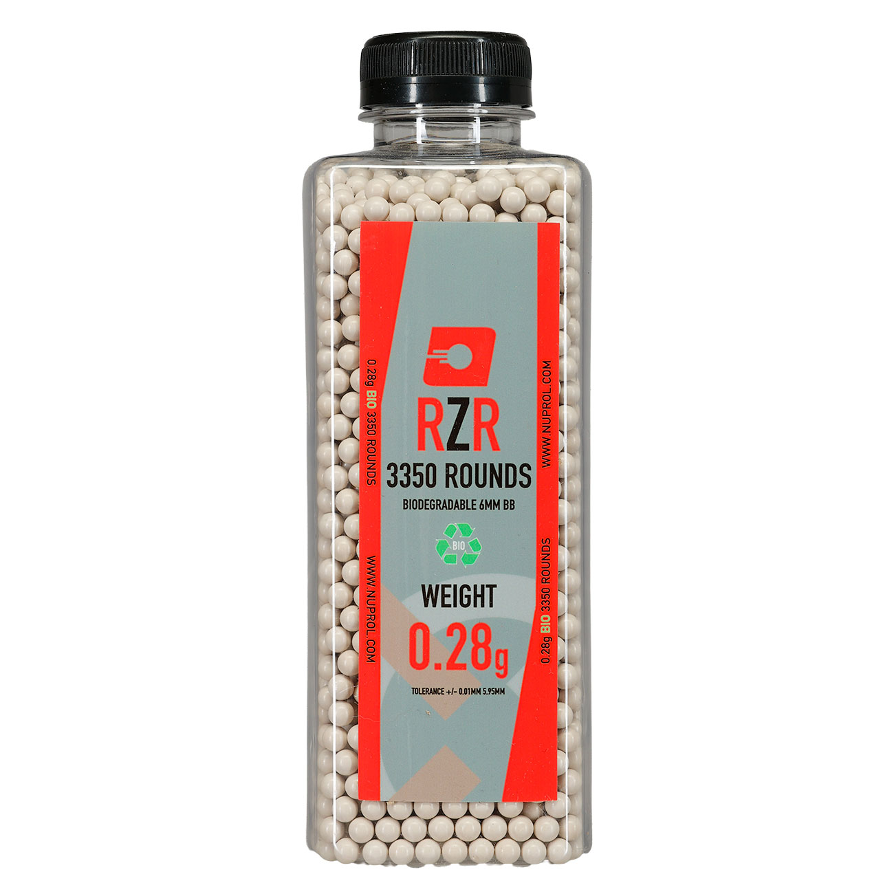 Nuprol RZR BIO High Precision Bio BBs 0,28g 3.350er Flasche weiss